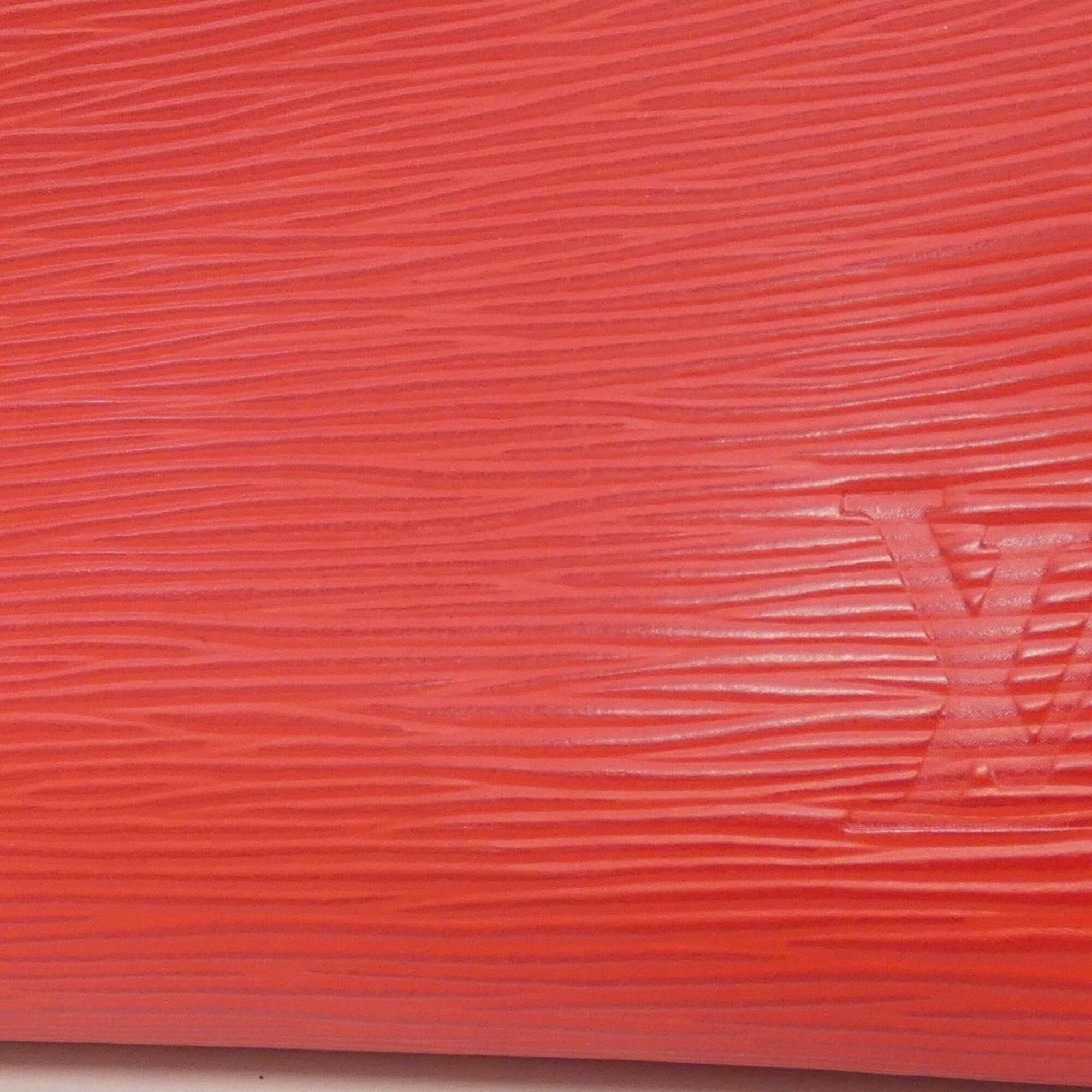 Louis Vuitton Coquelicots Red Color Leather Handbag (Pre-Owned)