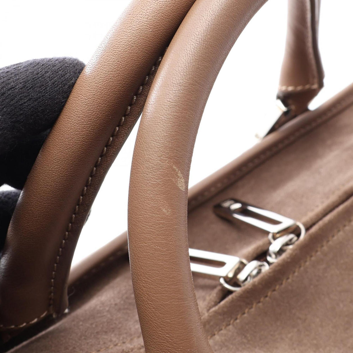 Loewe Brown Suede Leather Handbag (Pre-Owned)