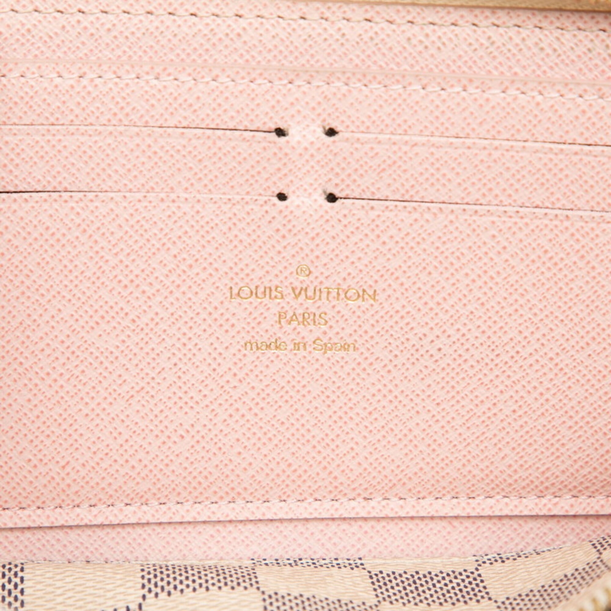 Louis Vuitton Rose Ballerine White Pvc Long Wallet (Bi-Fold) (Pre-Owned)