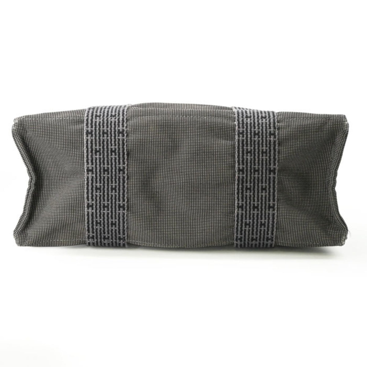Hermes Her Line Gray Nylon Canvas Backpack (Pre-Owned)