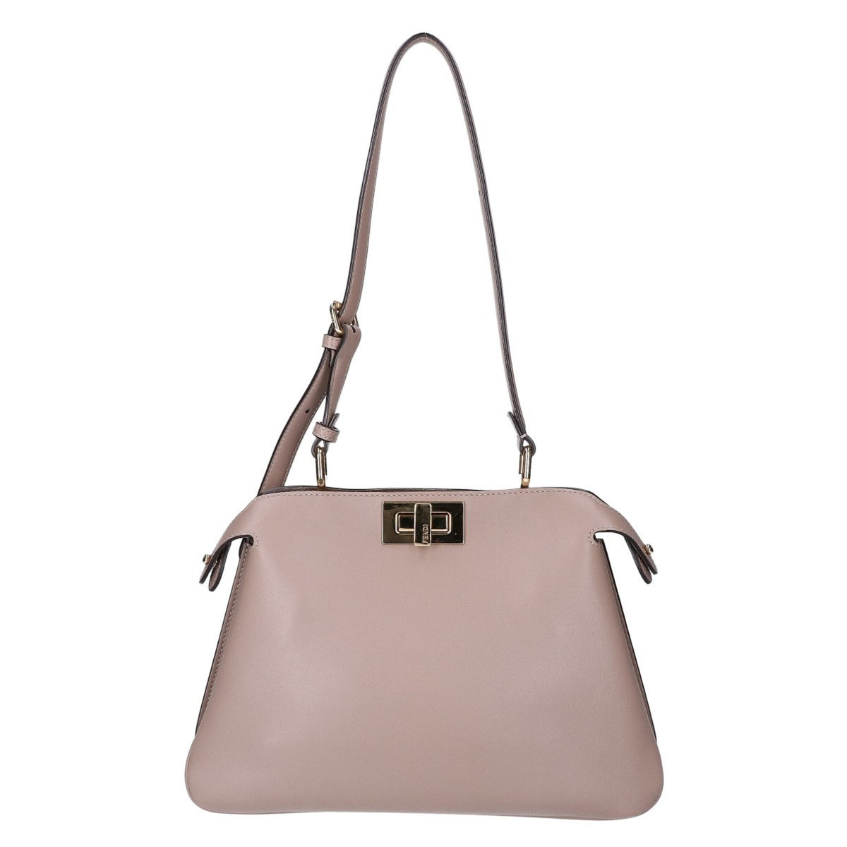 Fendi Grayish Leather Shoulder Bag (Pre-Owned)