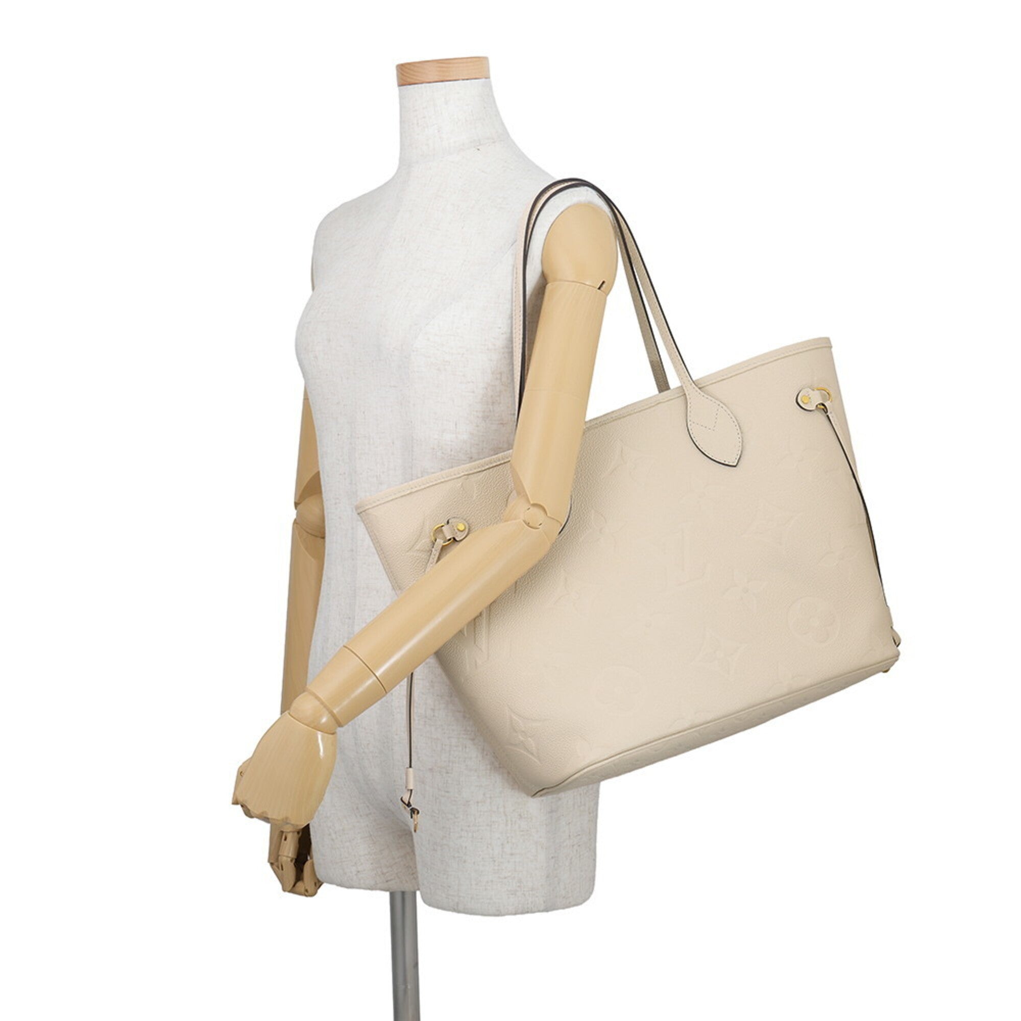 Louis Vuitton Off-White Monogram Empreinte Shoulder Bag Tote Bag (Pre-Owned)