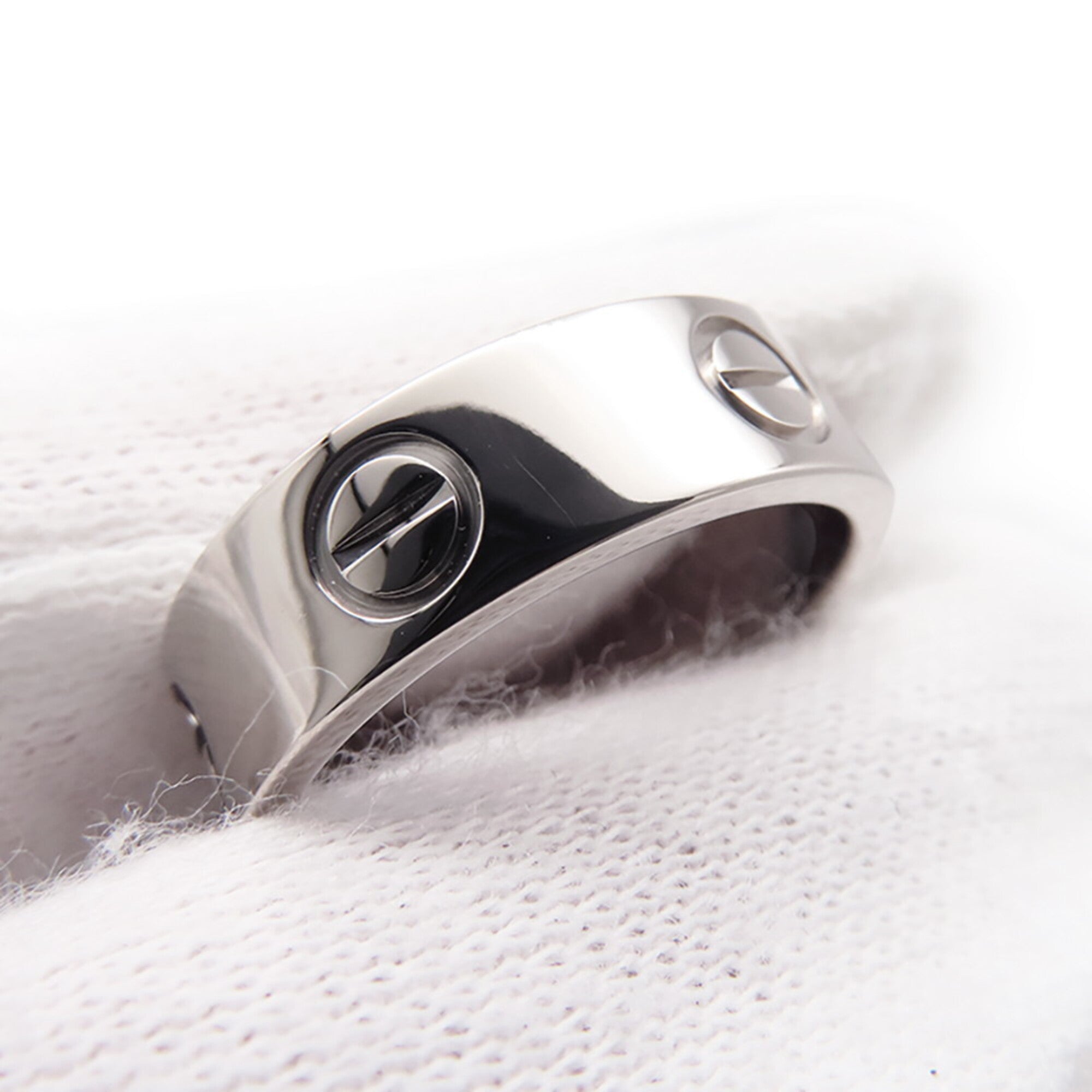 Cartier Love White Gold (18K) Band Ring (Pre-Owned)