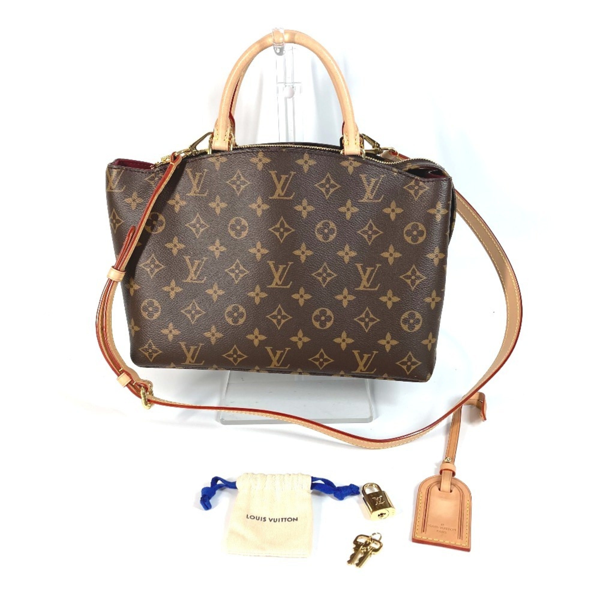 Louis Vuitton Brown Monogram Canvas Handbag Shoulder Bag Tote Bag (Pre-Owned)