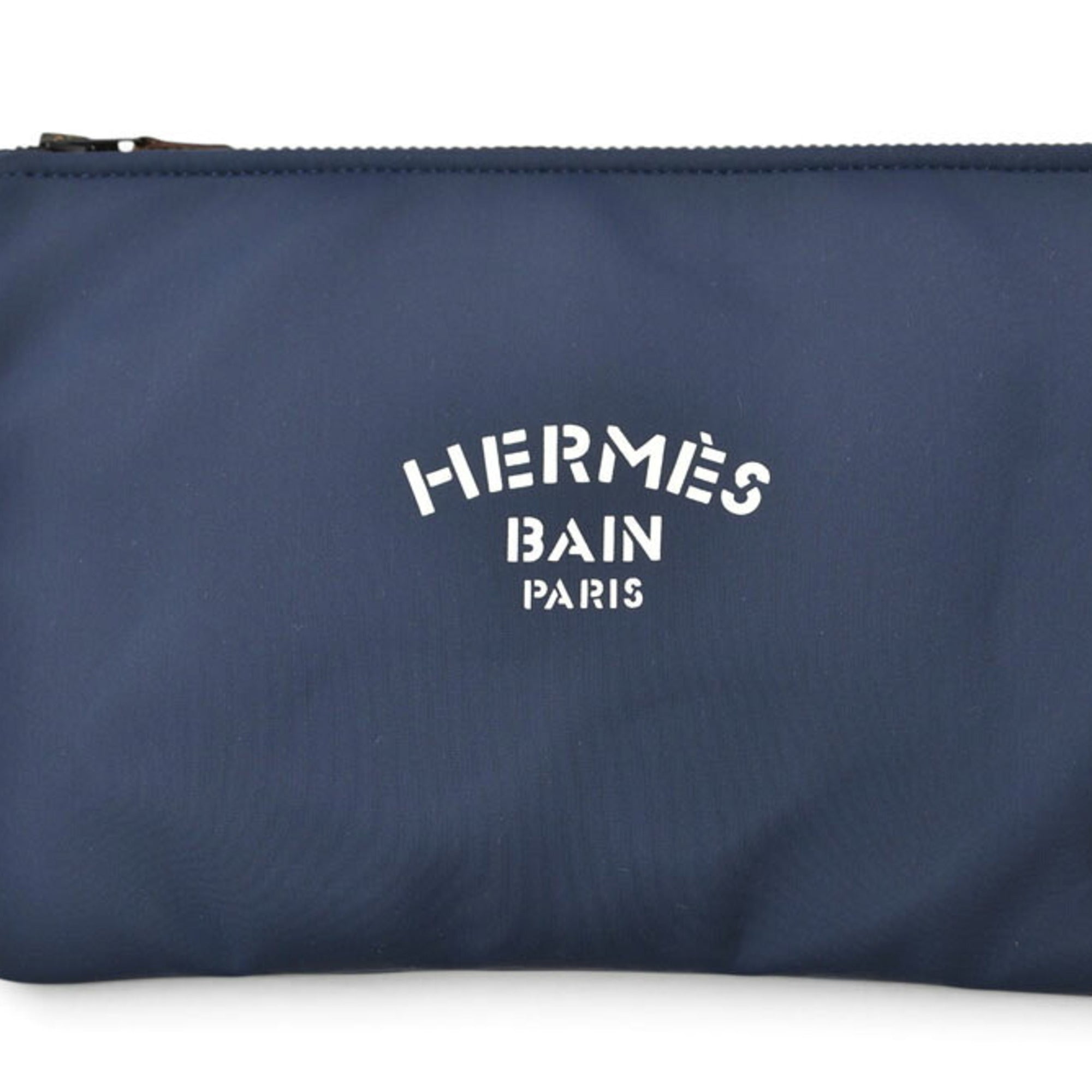 Hermes Navy Nylon Pouch (Pre-Owned)