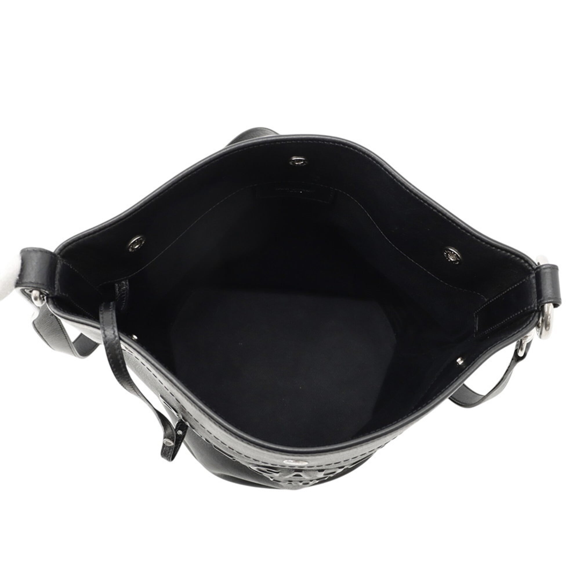 Yves Saint Laurent Black Leather Handbag Shoulder Bag (Pre-Owned)