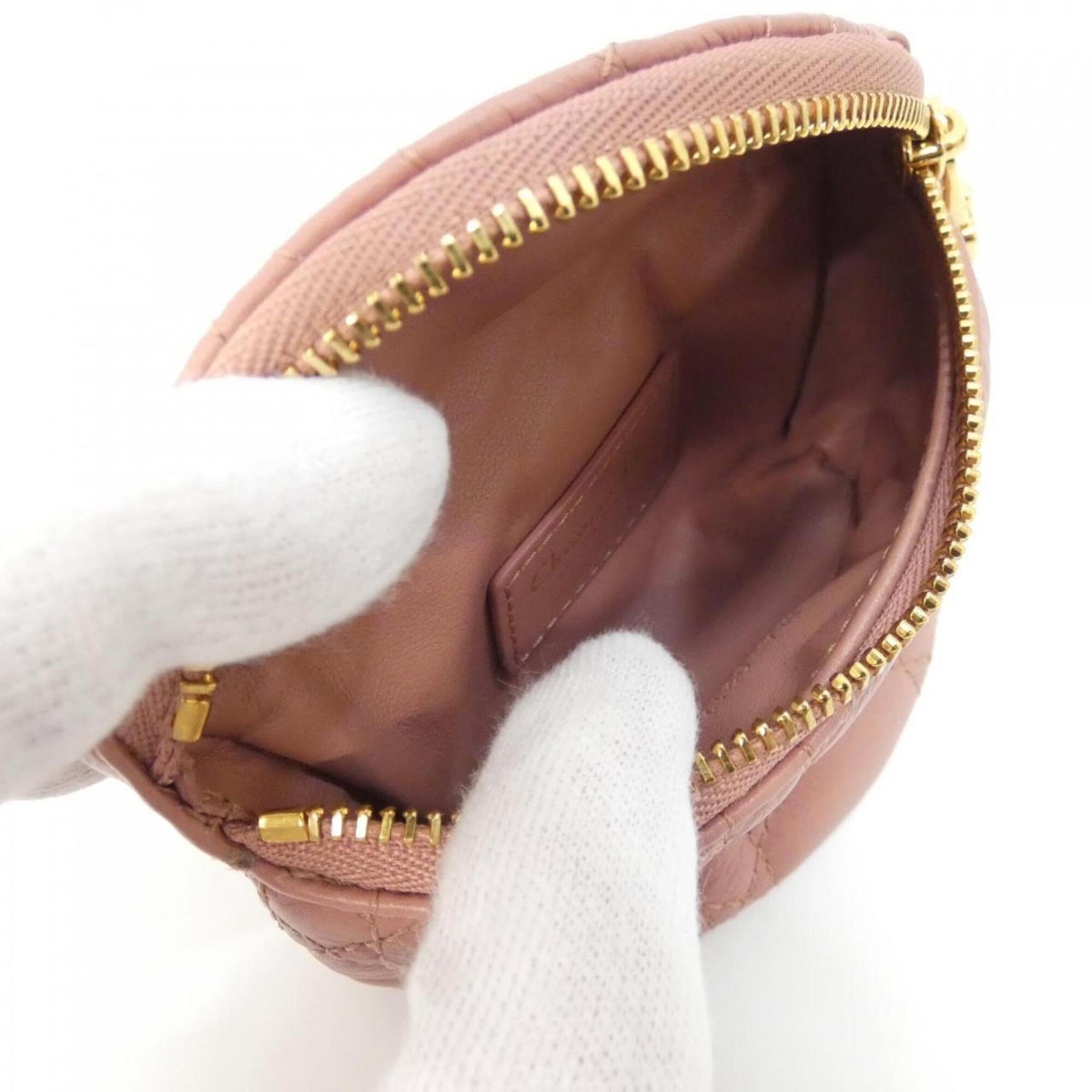Christian Dior Pink Leather Handbag Pouch (Pre-Owned)