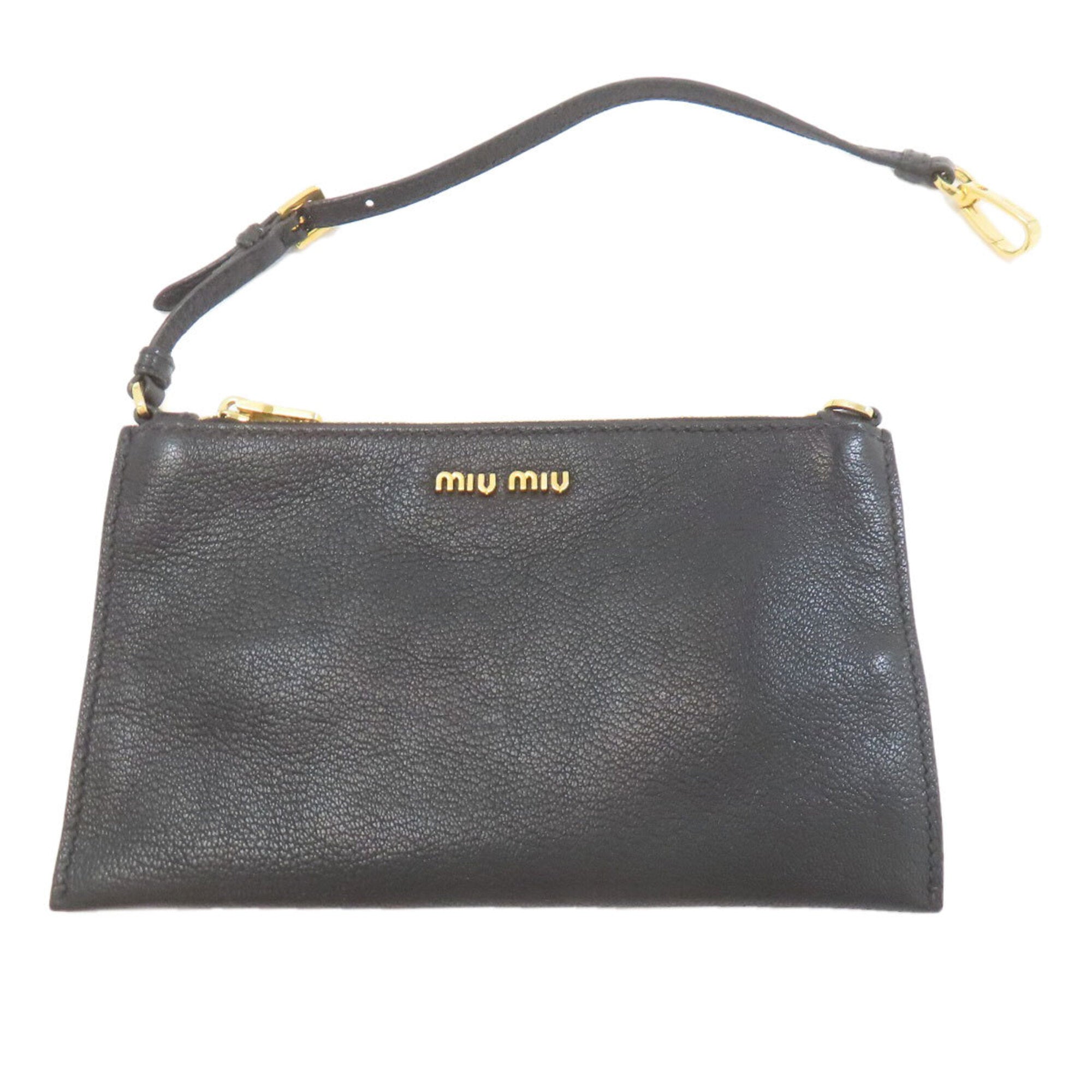 Miu Miu Black Leather Tote Bag (Pre-Owned)