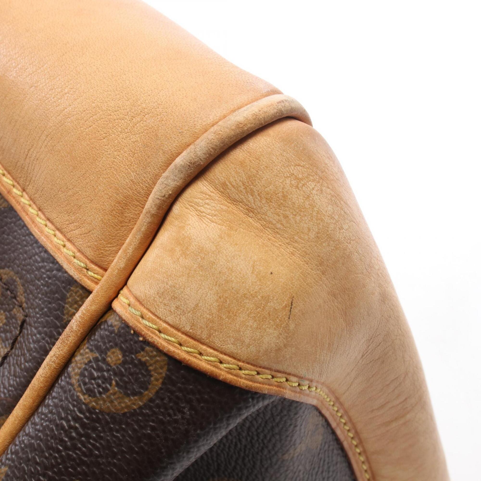 Louis Vuitton Brown Coated Canvas Monogram Pvc Leather Handbag Shoulder Bag (Pre-Owned)