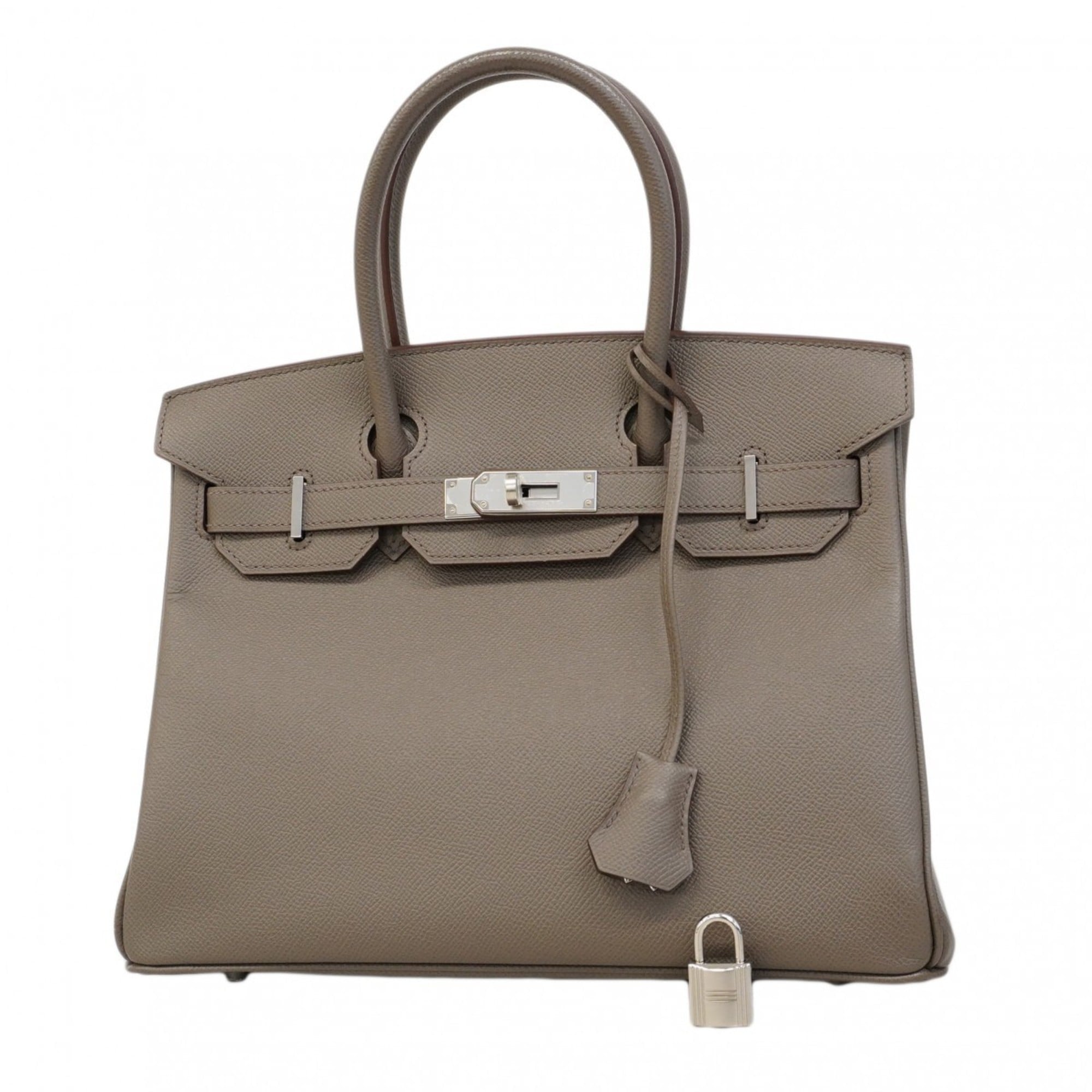 Hermes Etain Epsom Leather Handbag (Pre-Owned)