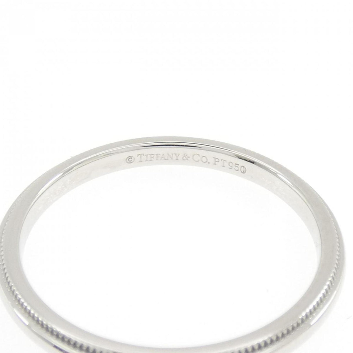 Tiffany Platinum Platinum 950 Band Ring (Pre-Owned)