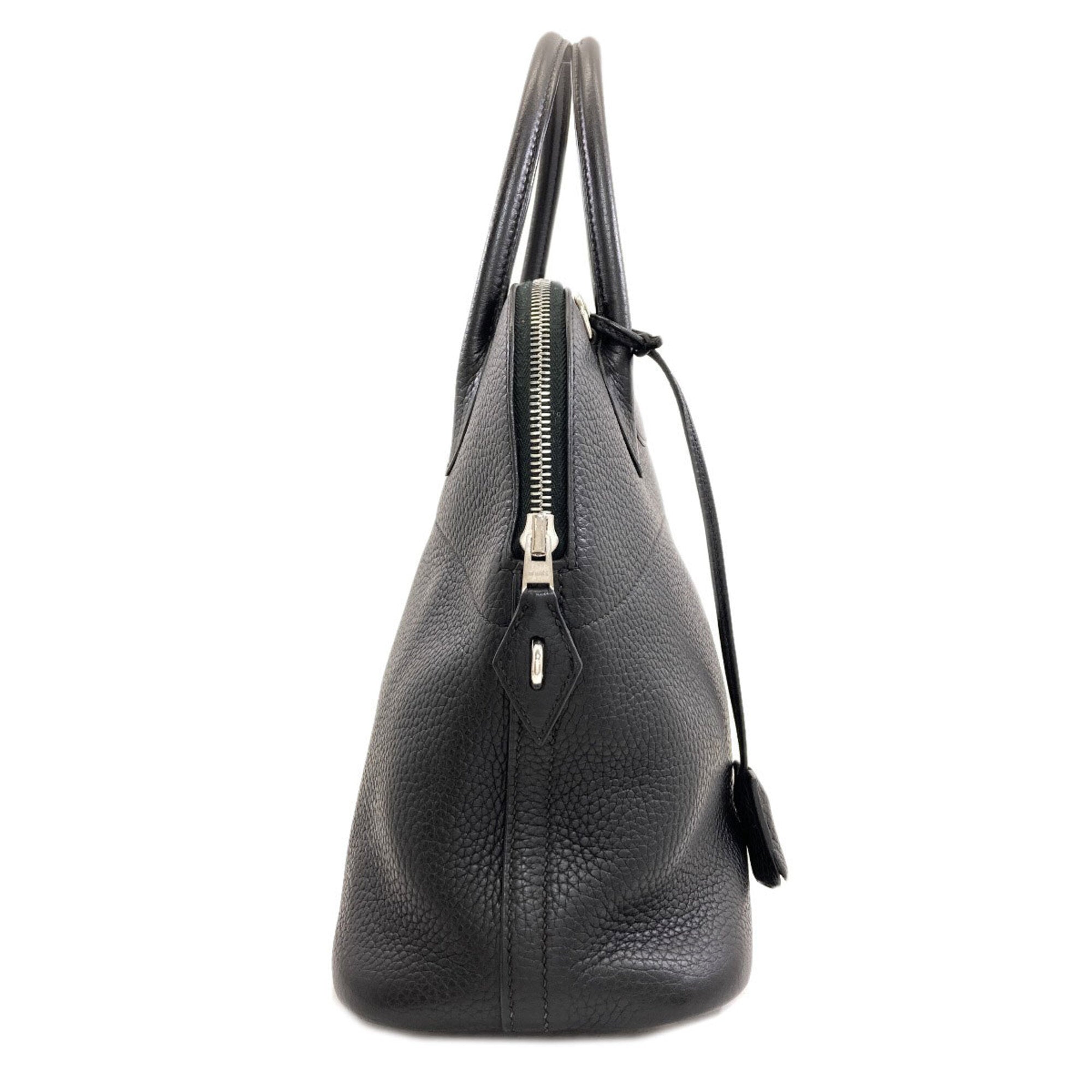 Hermes Black Taurillon Clemence Leather Handbag (Pre-Owned)