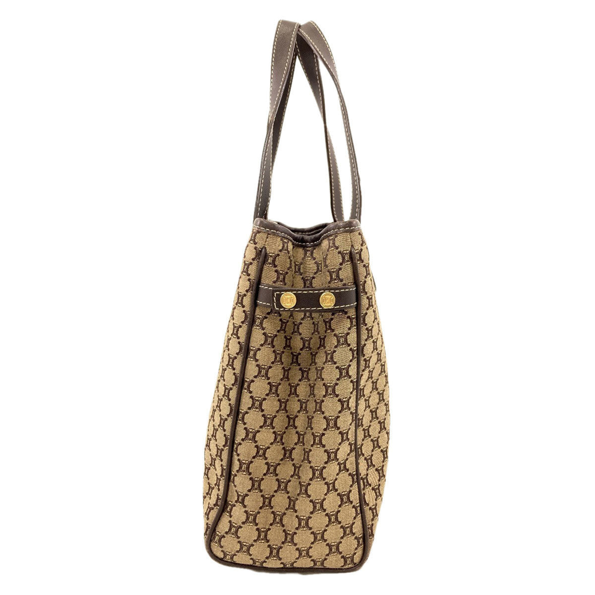 Celine Brown Canvas Handbag (Pre-Owned)