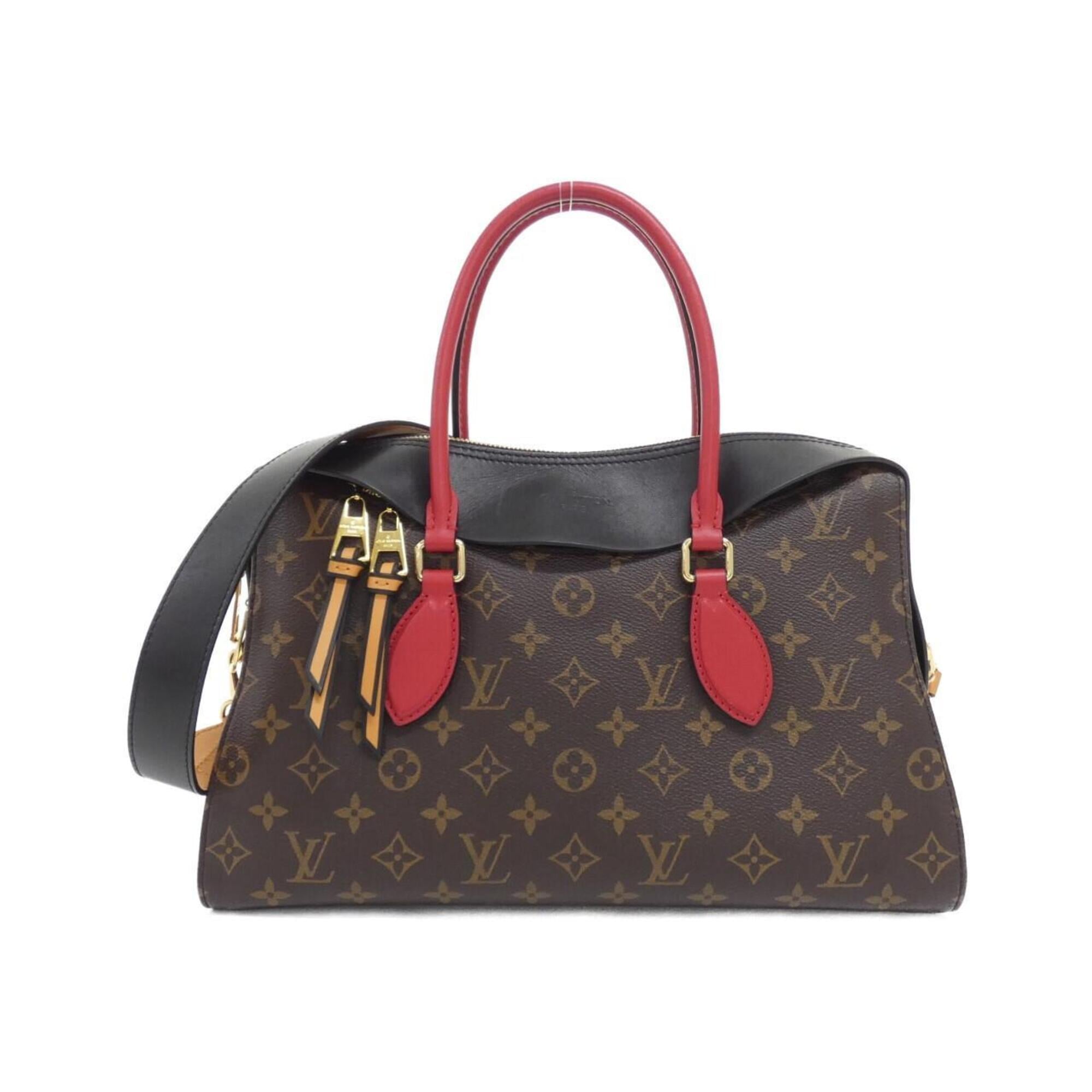 Louis Vuitton Black Marron Coated Canvas Tote Bag (Pre-Owned)
