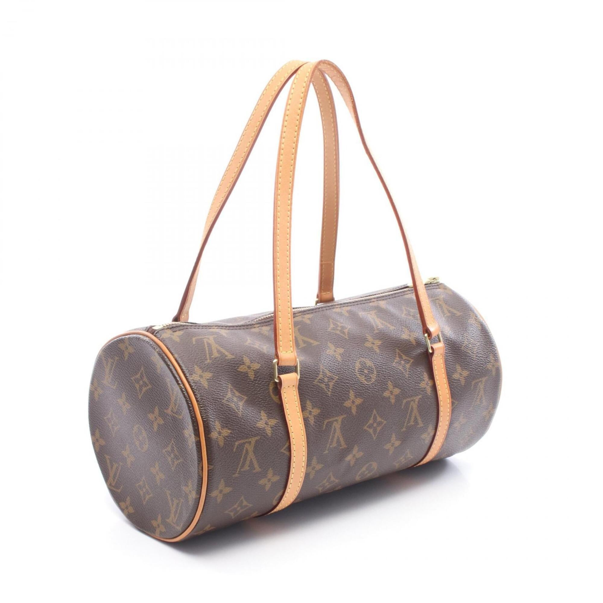 Louis Vuitton Brown Coated Canvas Pvc Monogram Leather Handbag (Pre-Owned)