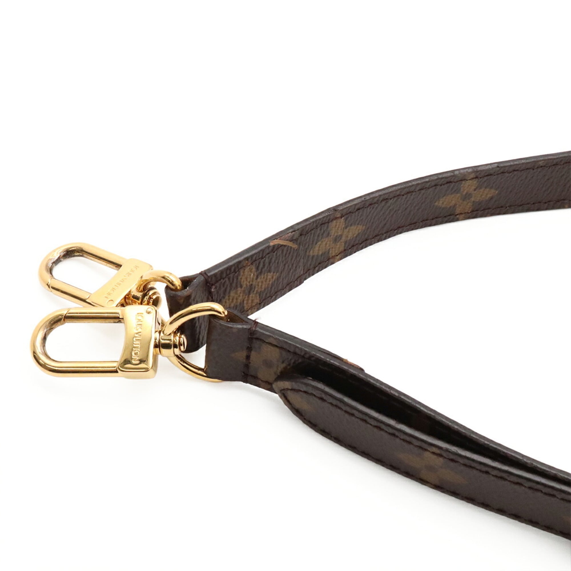 Louis Vuitton Brown Monogram Canvas Clutch Bag Handbag Pochette Shoulder Bag (Pre-Owned)