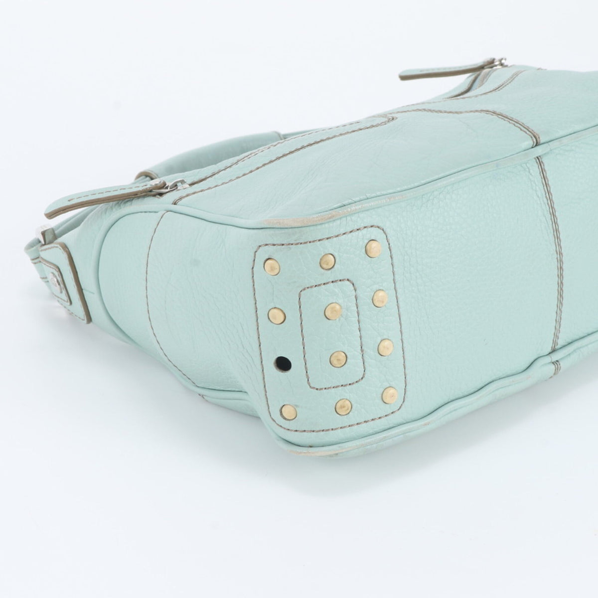 Tod's Green Leather Handbag Shoulder Bag (Pre-Owned)