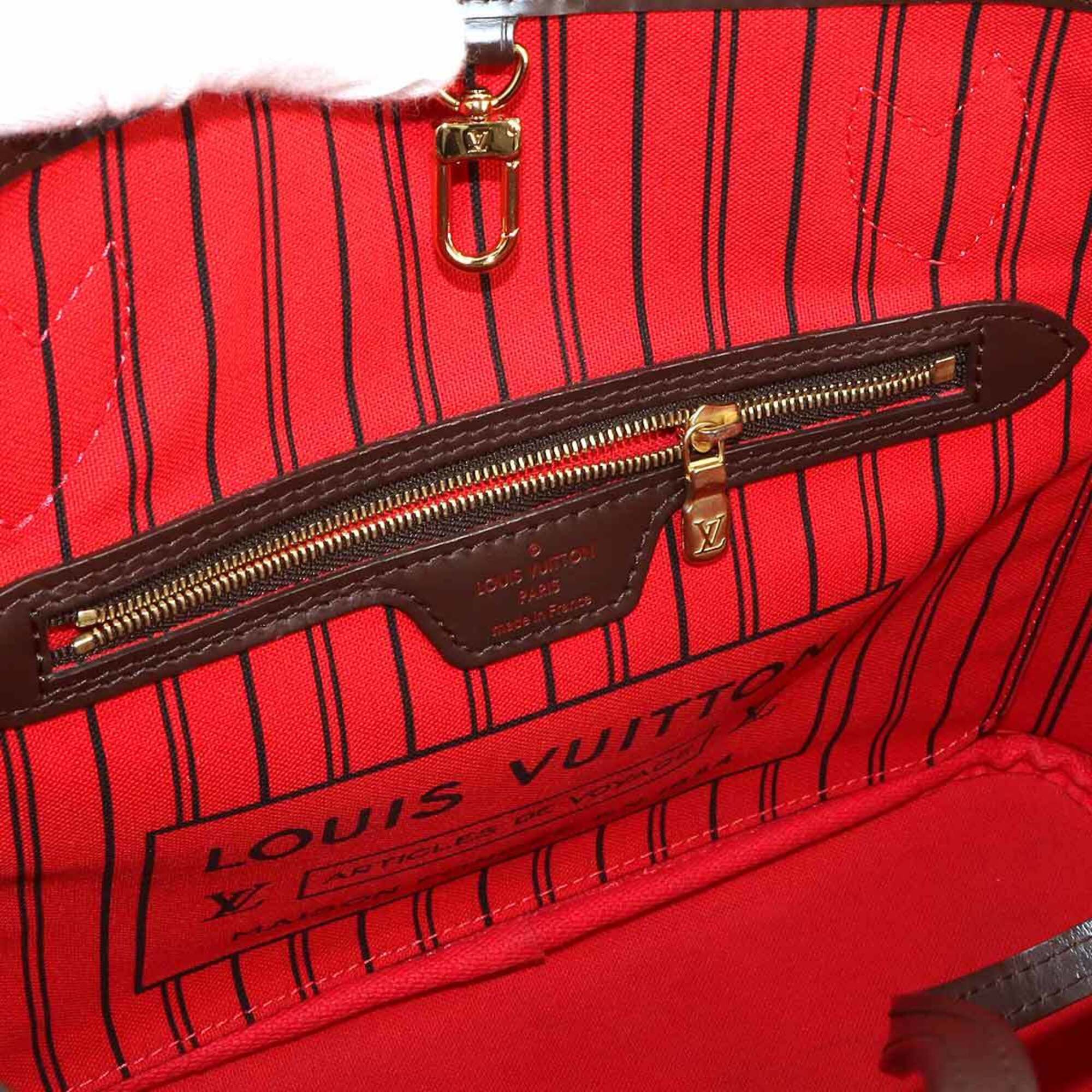 Louis Vuitton Brown Damier Canvas Ebene Damier Canvas Handbag Tote Bag (Pre-Owned)