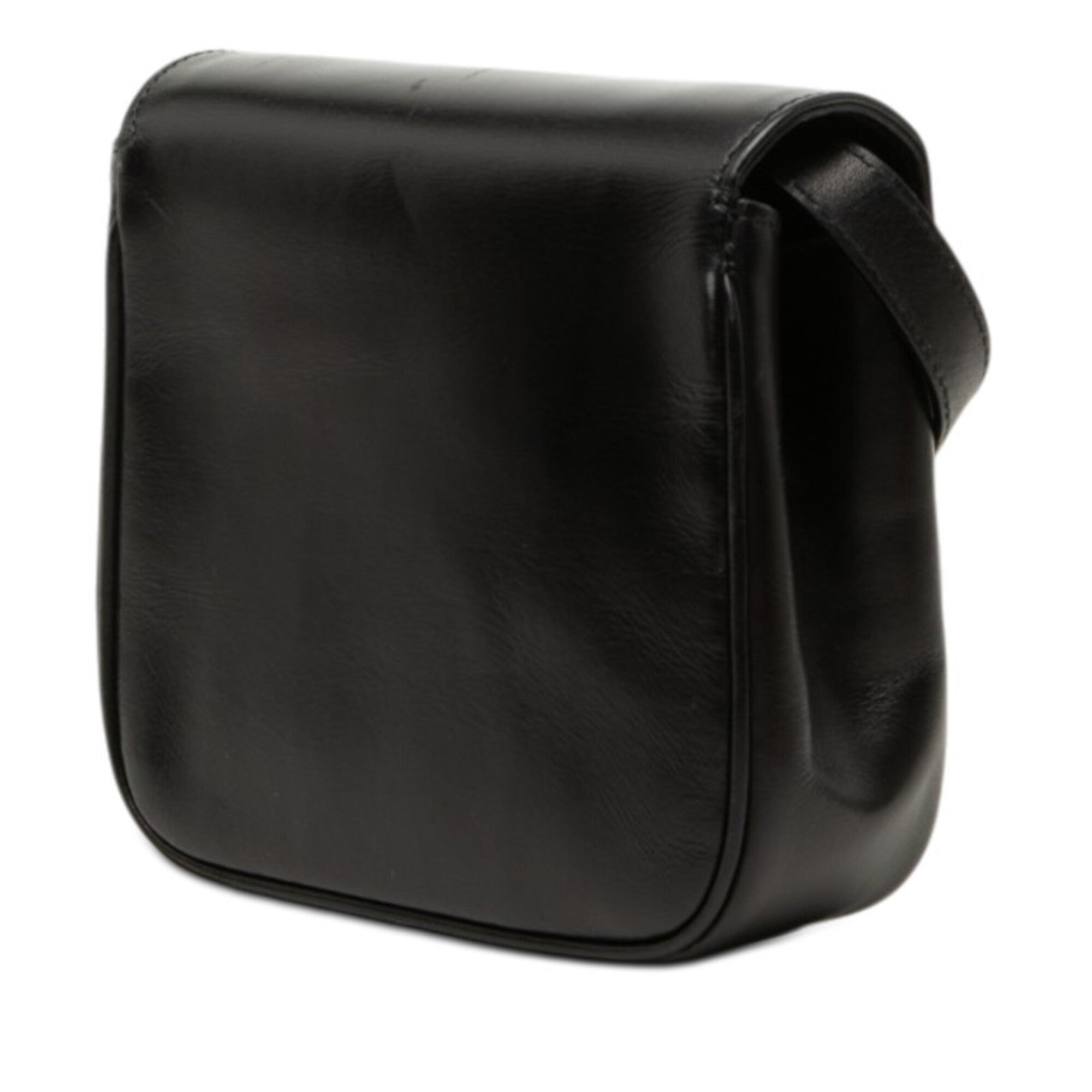 Salvatore Ferragamo Black Leather Shoulder Bag (Pre-Owned)