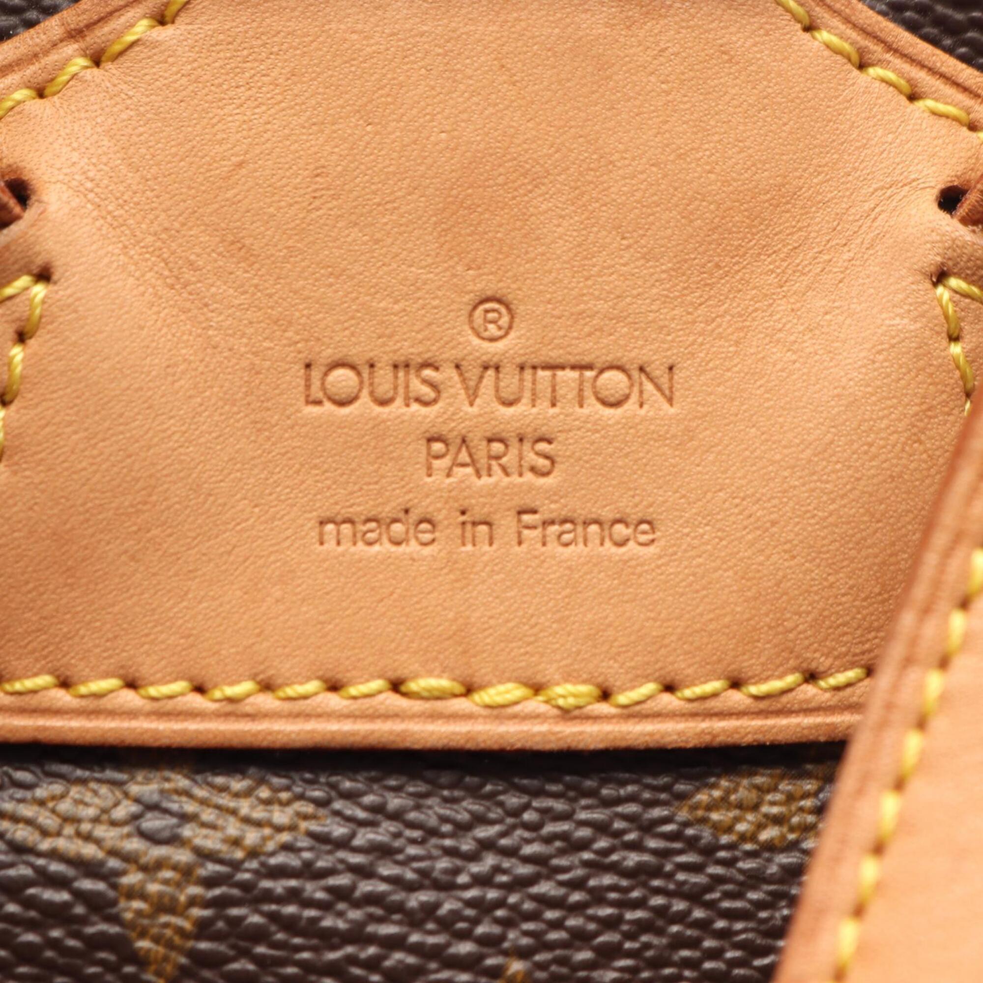 Louis Vuitton Brown Monogram Pvc Coated Canvas Leather Backpack Handbag (Pre-Owned)