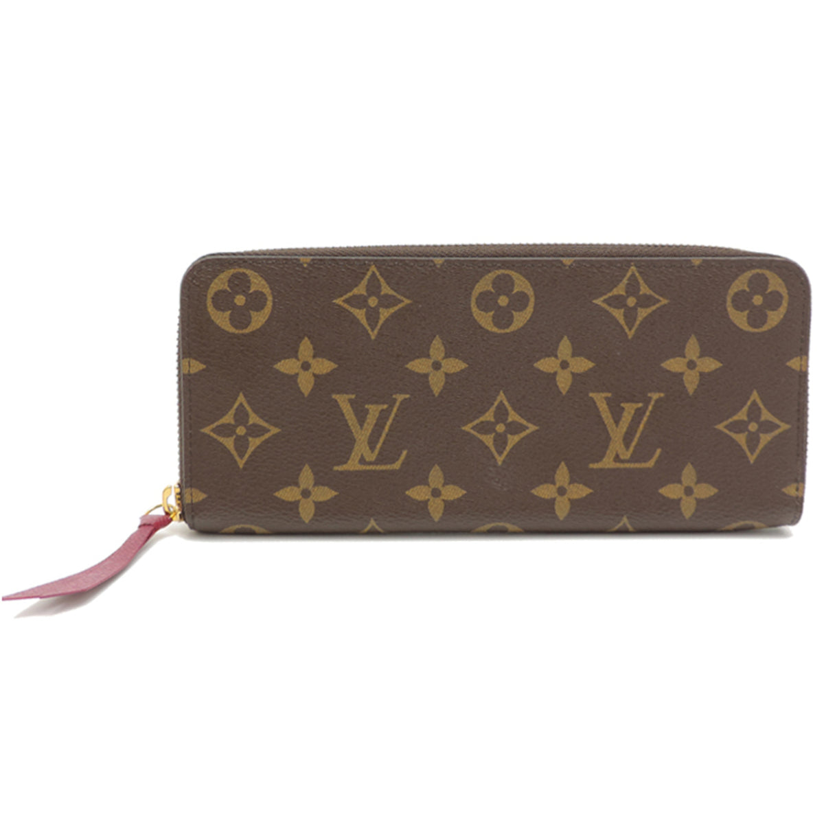Louis Vuitton Brown Fuchsia Monogram Pink Monogram Long Wallet (Bi-Fold) (Pre-Owned)