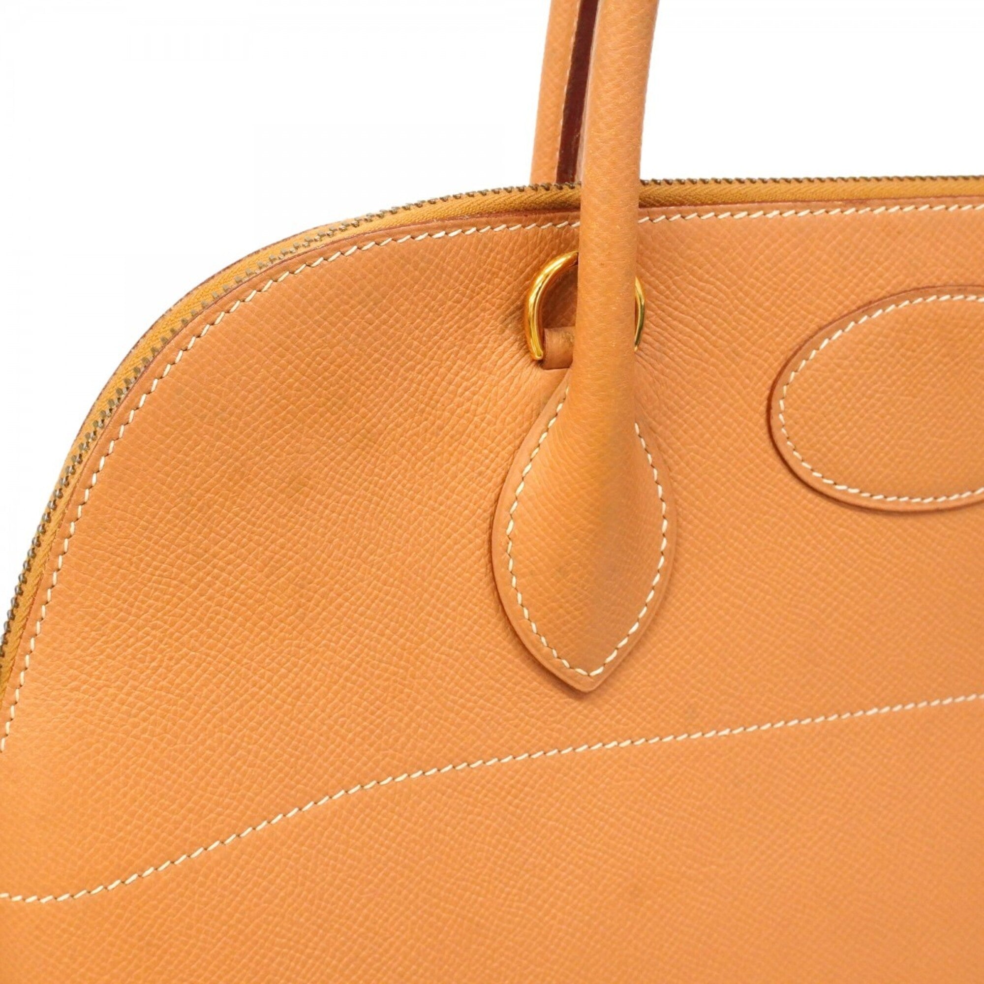 Hermes Natural Sable Courchevel Leather Handbag (Pre-Owned)