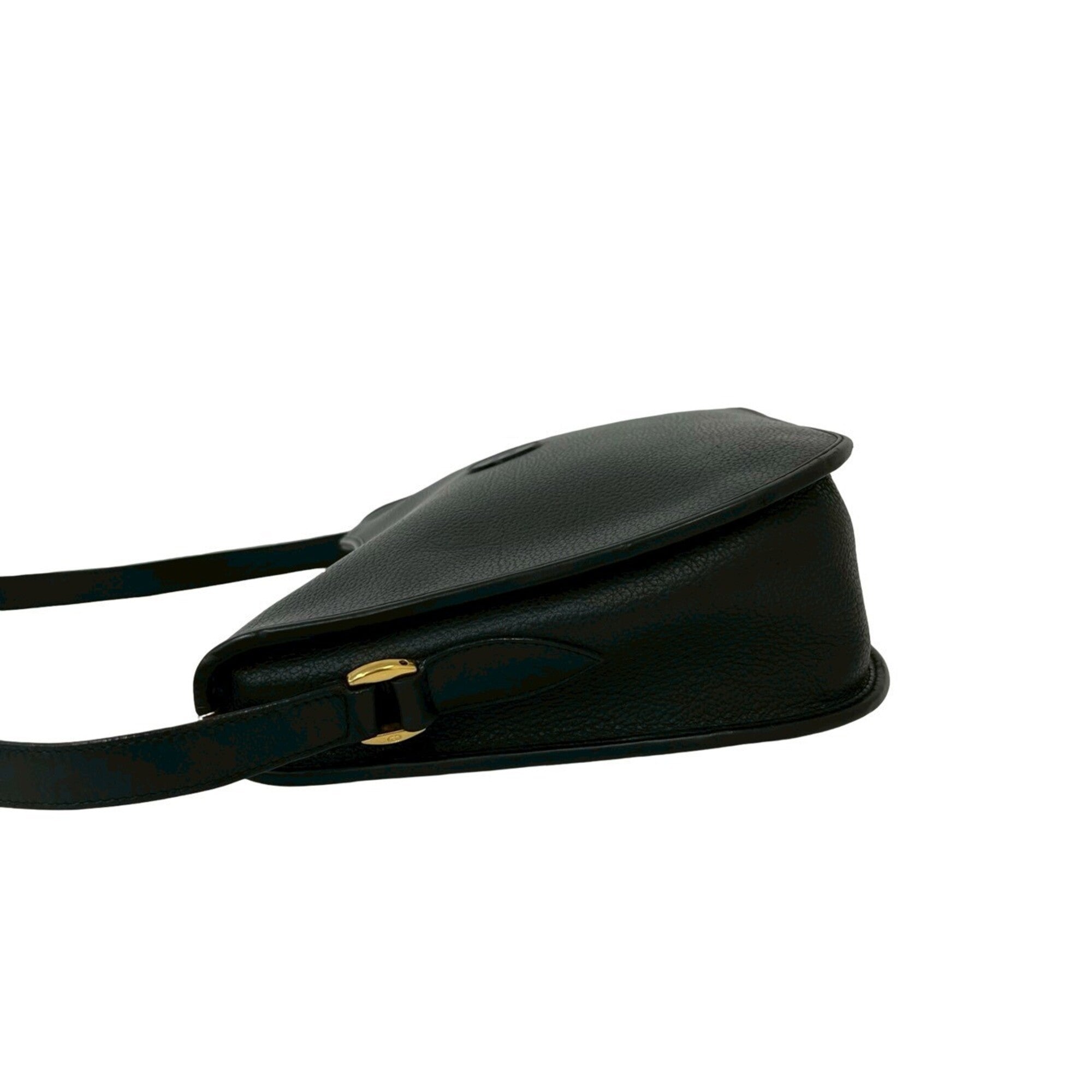 Gucci Black Leather Pochette Shoulder Bag (Pre-Owned)