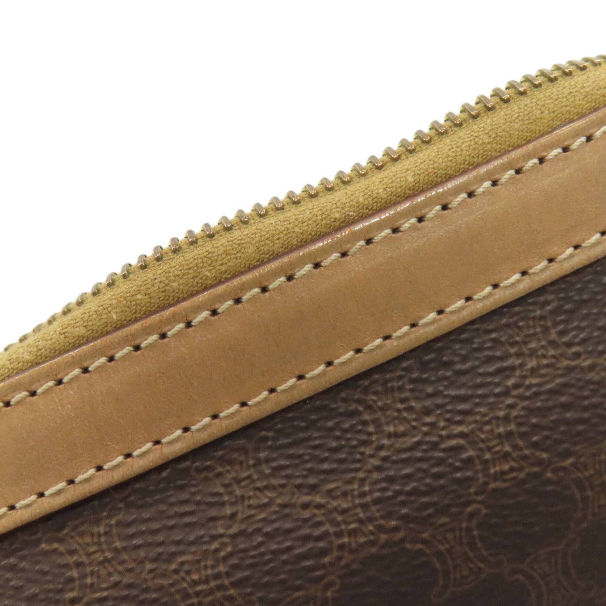 Celine Brown Pvc Leather Boston Bag Handbag (Pre-Owned)