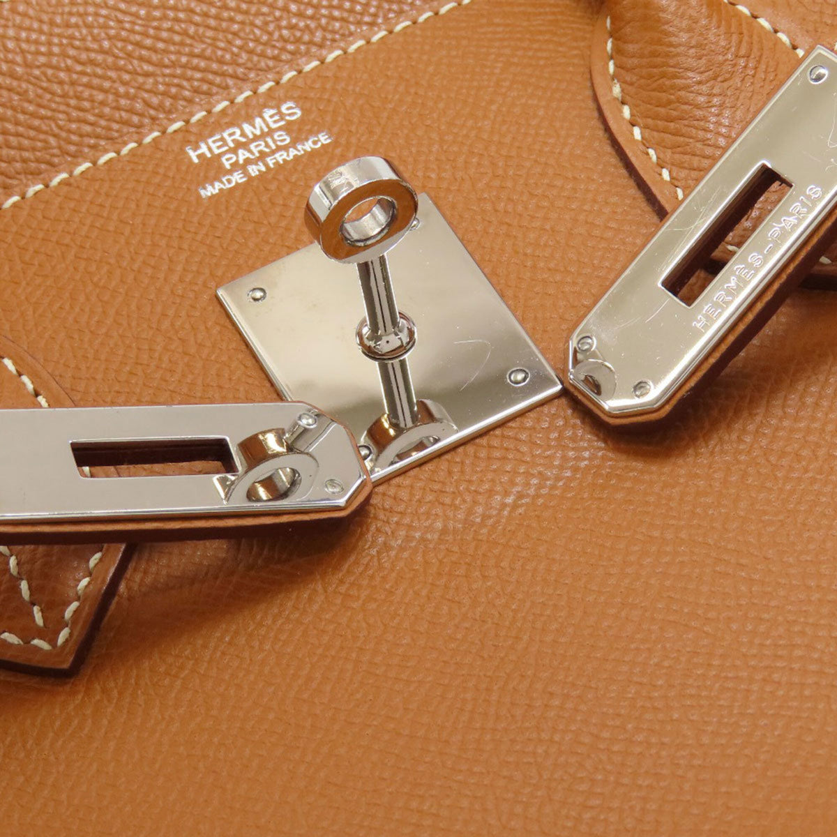 Hermes Gold Epsom Leather Handbag (Pre-Owned)