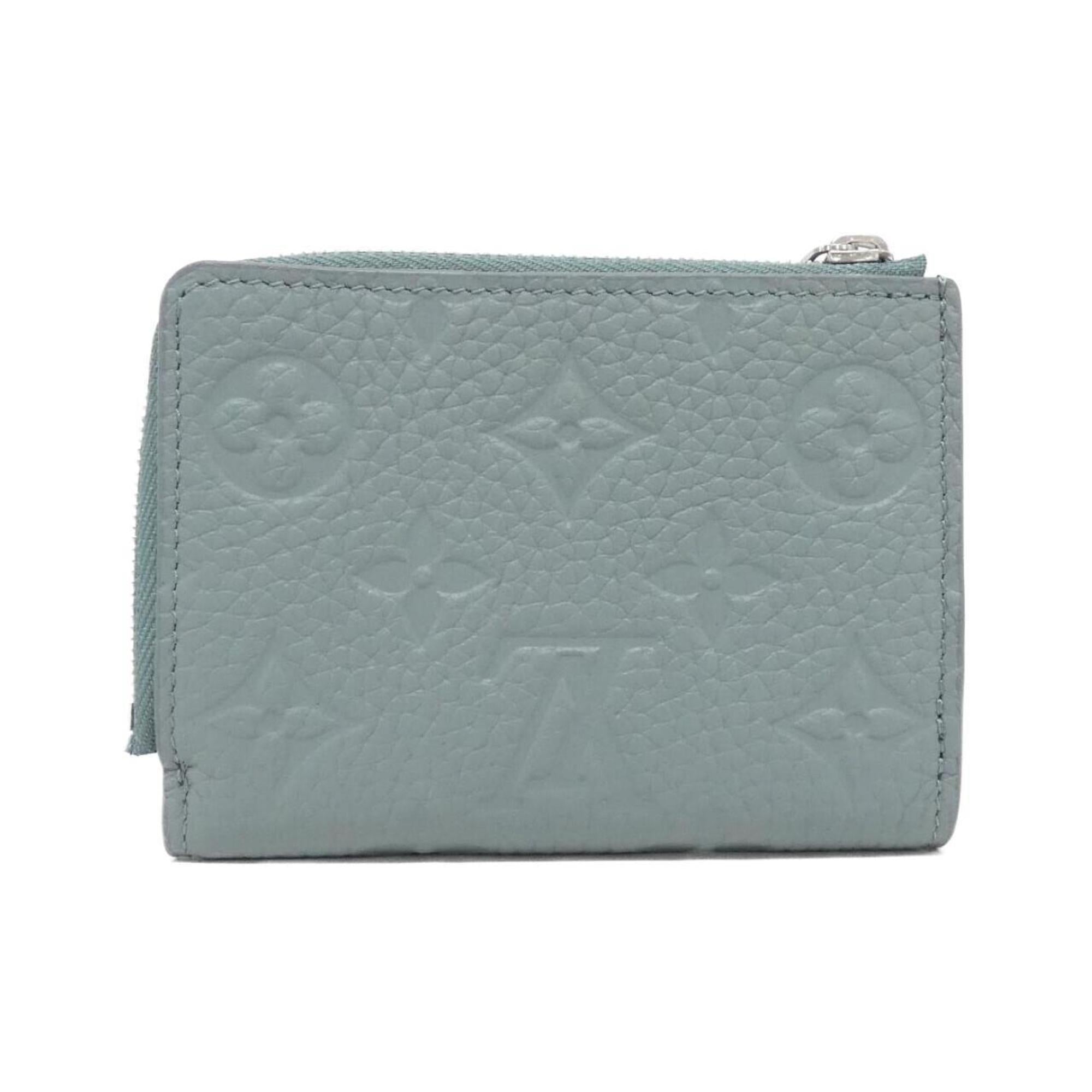 Louis Vuitton Blue Leather Wallet (Tri-Fold) (Pre-Owned)