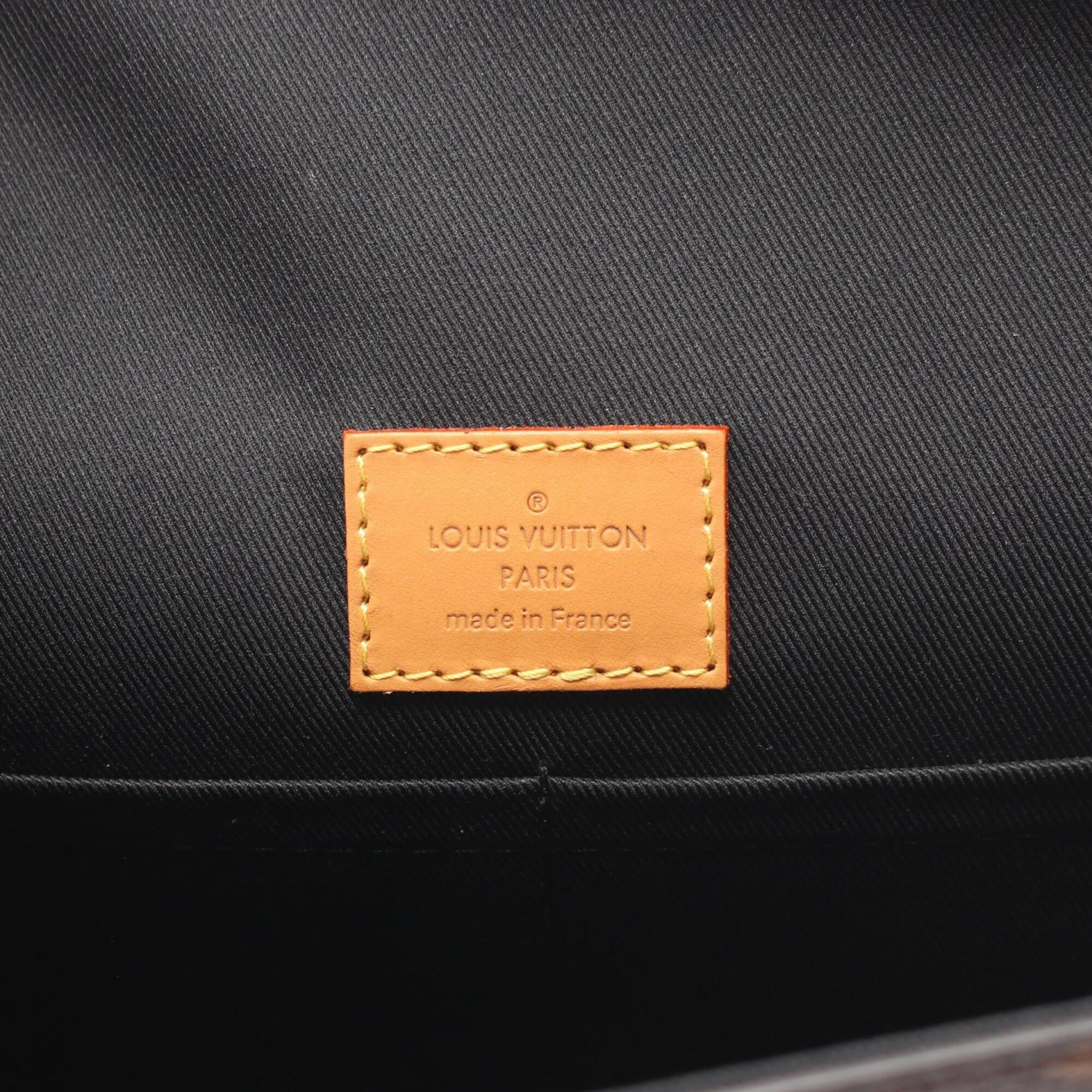 Louis Vuitton Brown Monogram Leather Handbag (Pre-Owned)