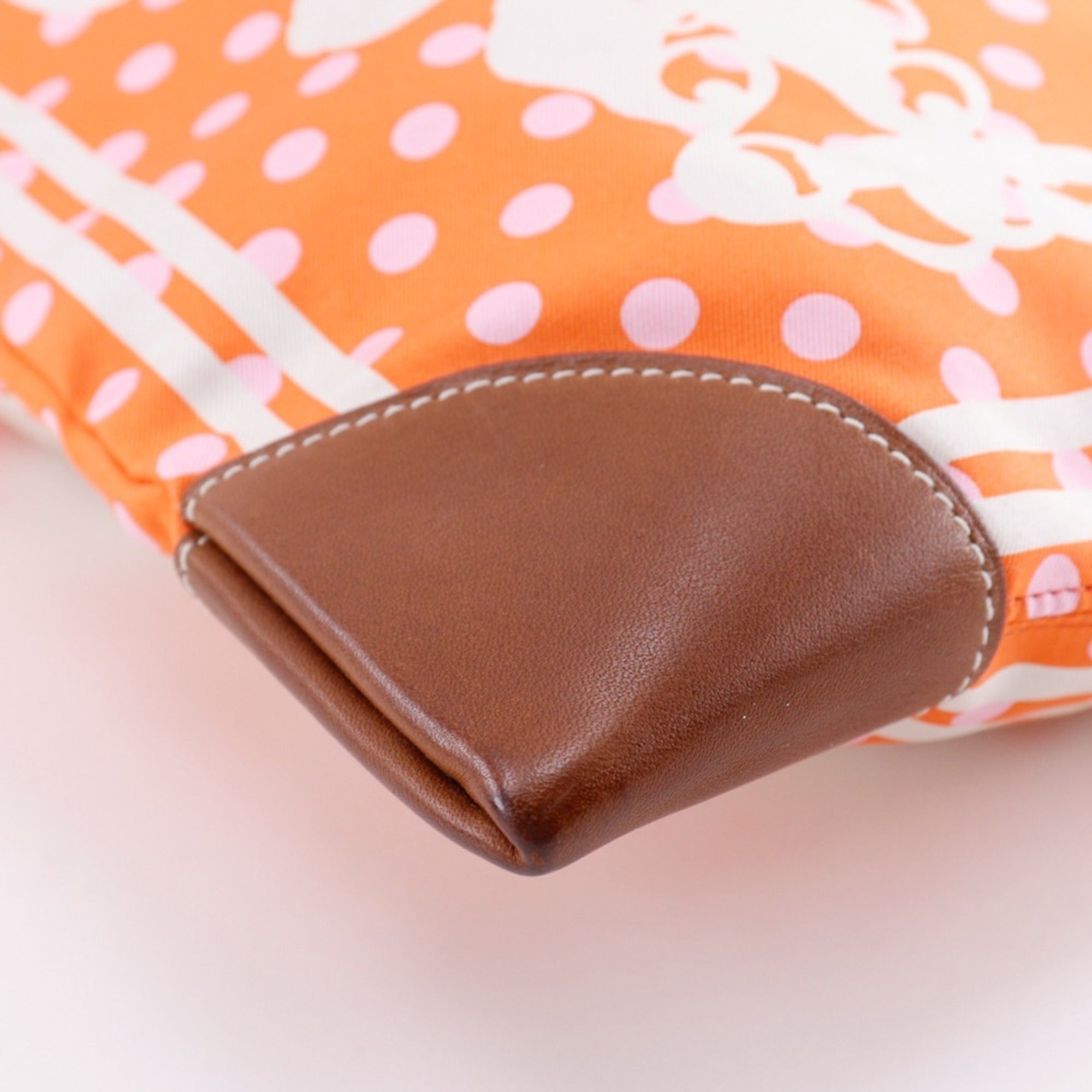 Hermes Orange Silk Shoulder Bag (Pre-Owned)