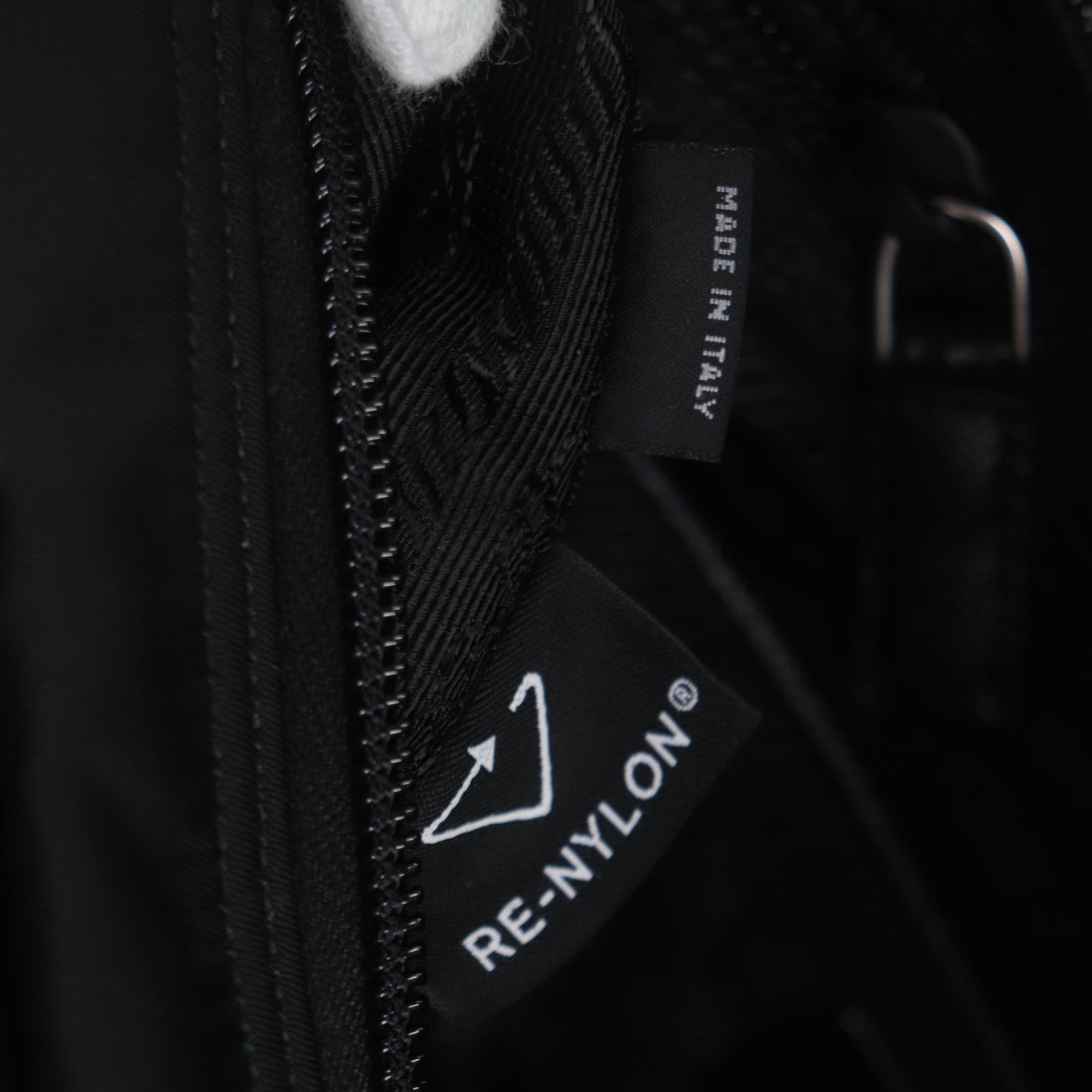 Prada Black Nylon Saffiano Triangle Pouch Shoulder Bag (Pre-Owned)