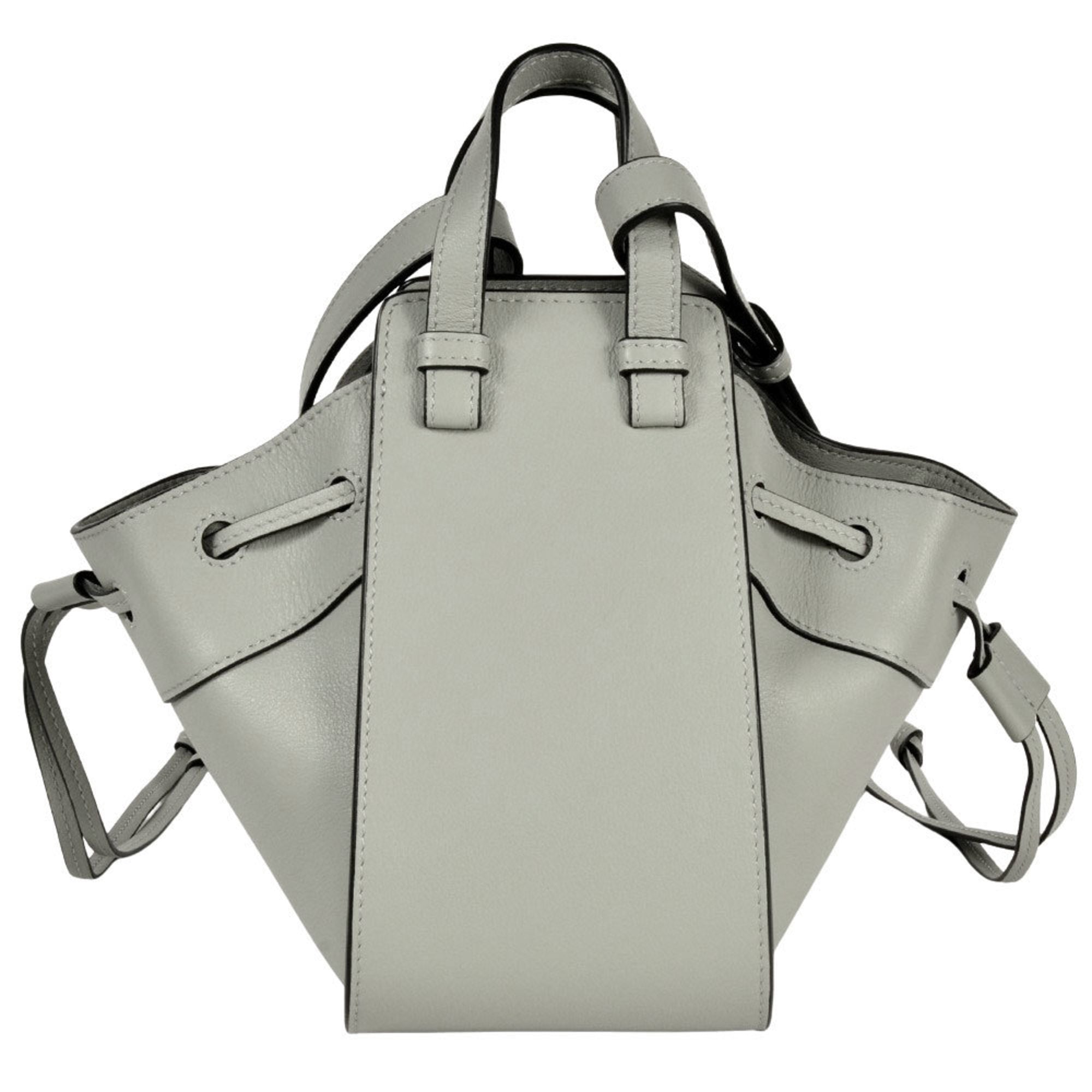 Loewe Hammock Gray Leather Shoulder Bag (Pre-Owned)