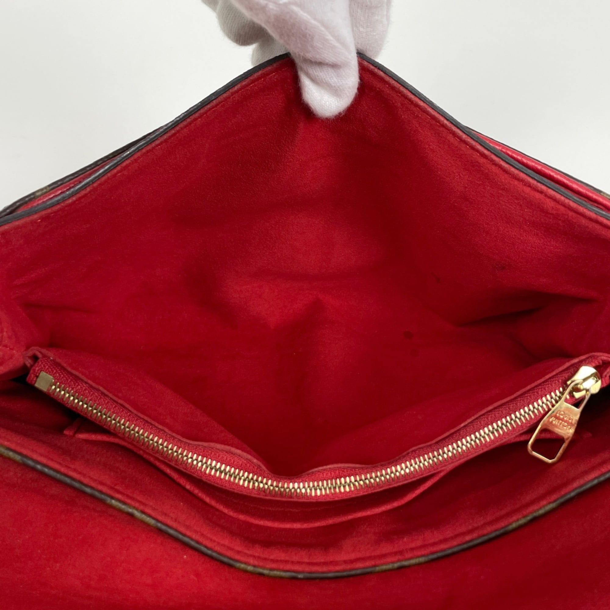 Louis Vuitton Cerise Red Color Monogram Shoulder Bag (Pre-Owned)
