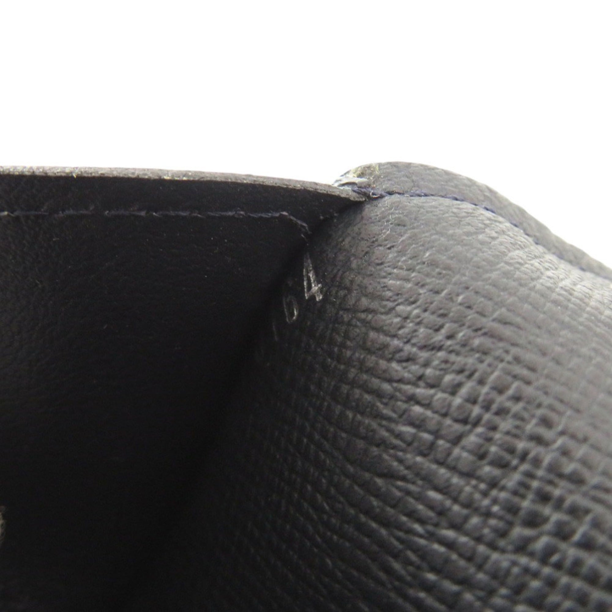 Louis Vuitton Navy Taiga Leather Long Wallet (Bi-Fold) (Pre-Owned)