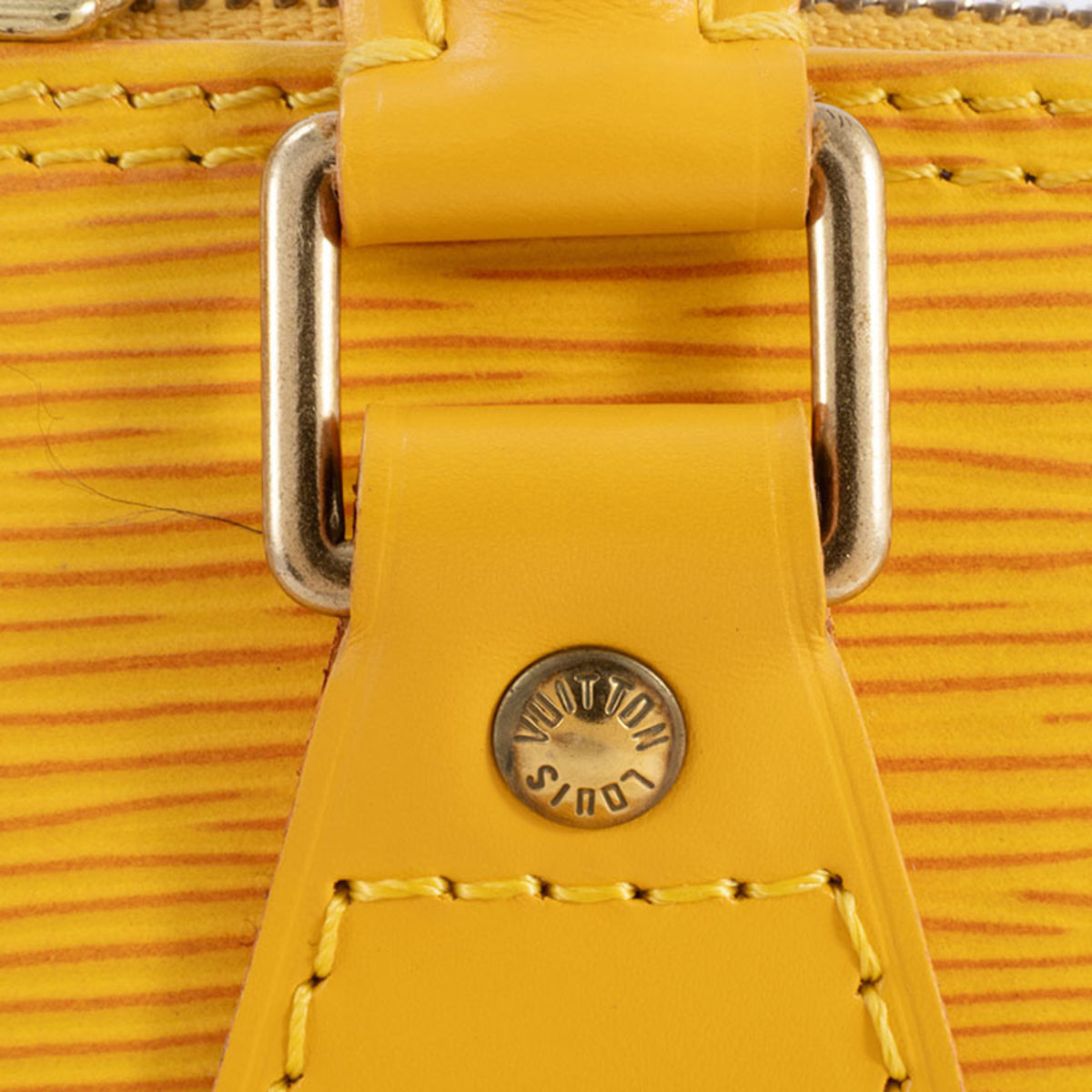 Louis Vuitton Yellow Epi Leather Handbag (Pre-Owned)