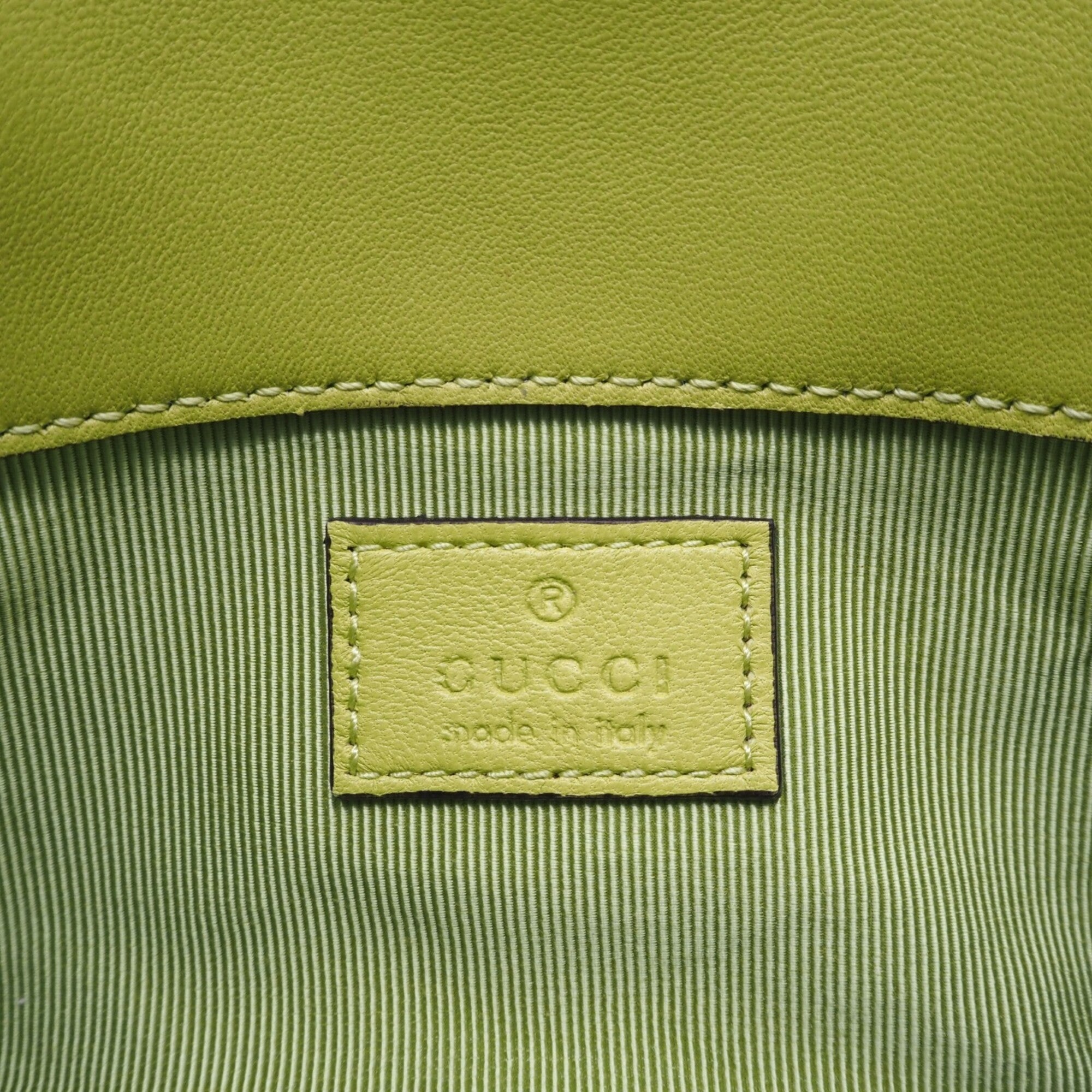 Gucci Gg Marmont Yellow Leather Shoulder Bag (Pre-Owned)