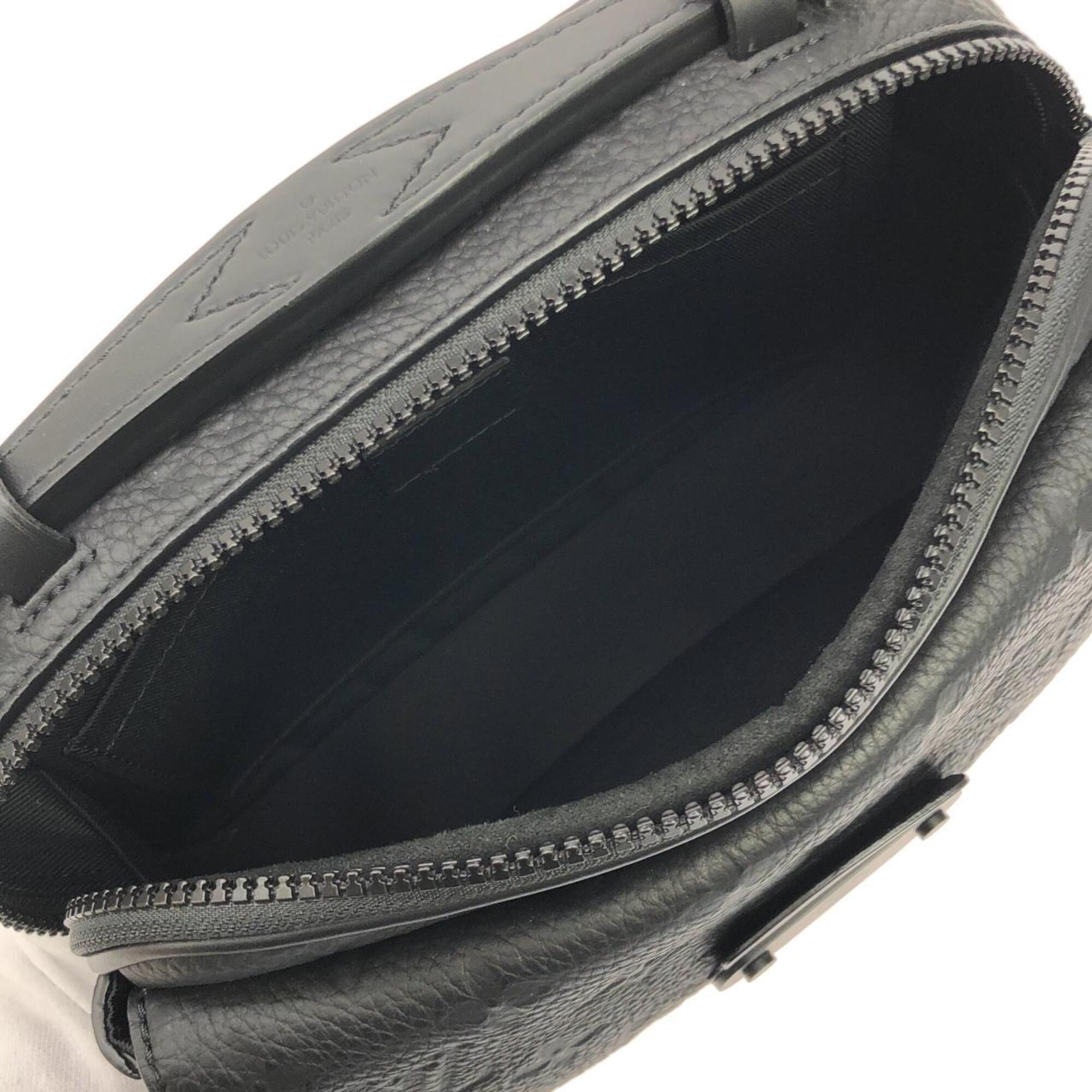 Louis Vuitton Black Leather Shoulder Bag (Pre-Owned)