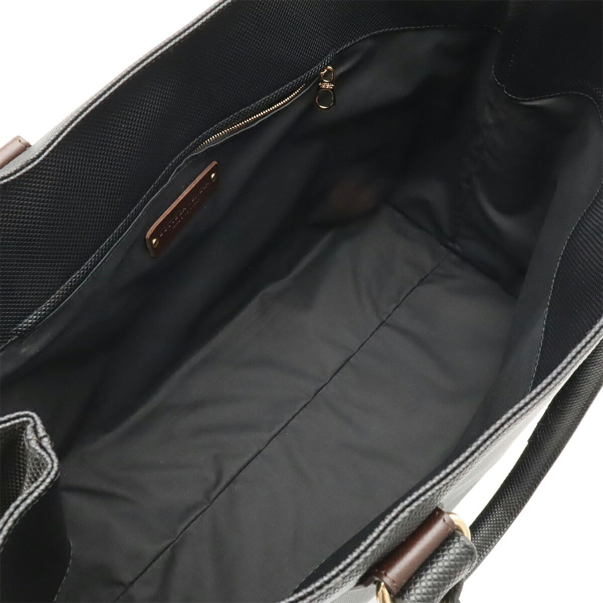 Bottega Veneta Black Dark Brown Coated Canvas Tote Bag (Pre-Owned)