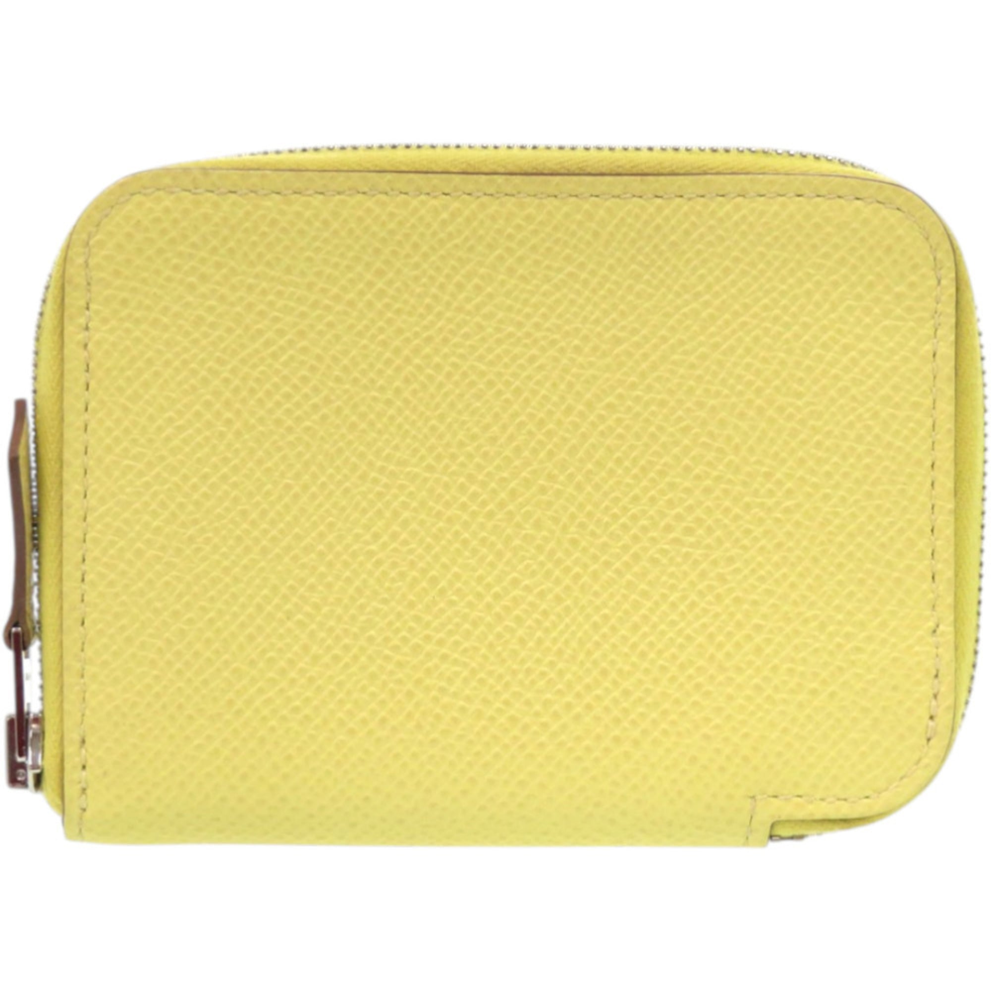 Hermes Yellow Epsom Leather Coin Purse/Coin Case (Pre-Owned)