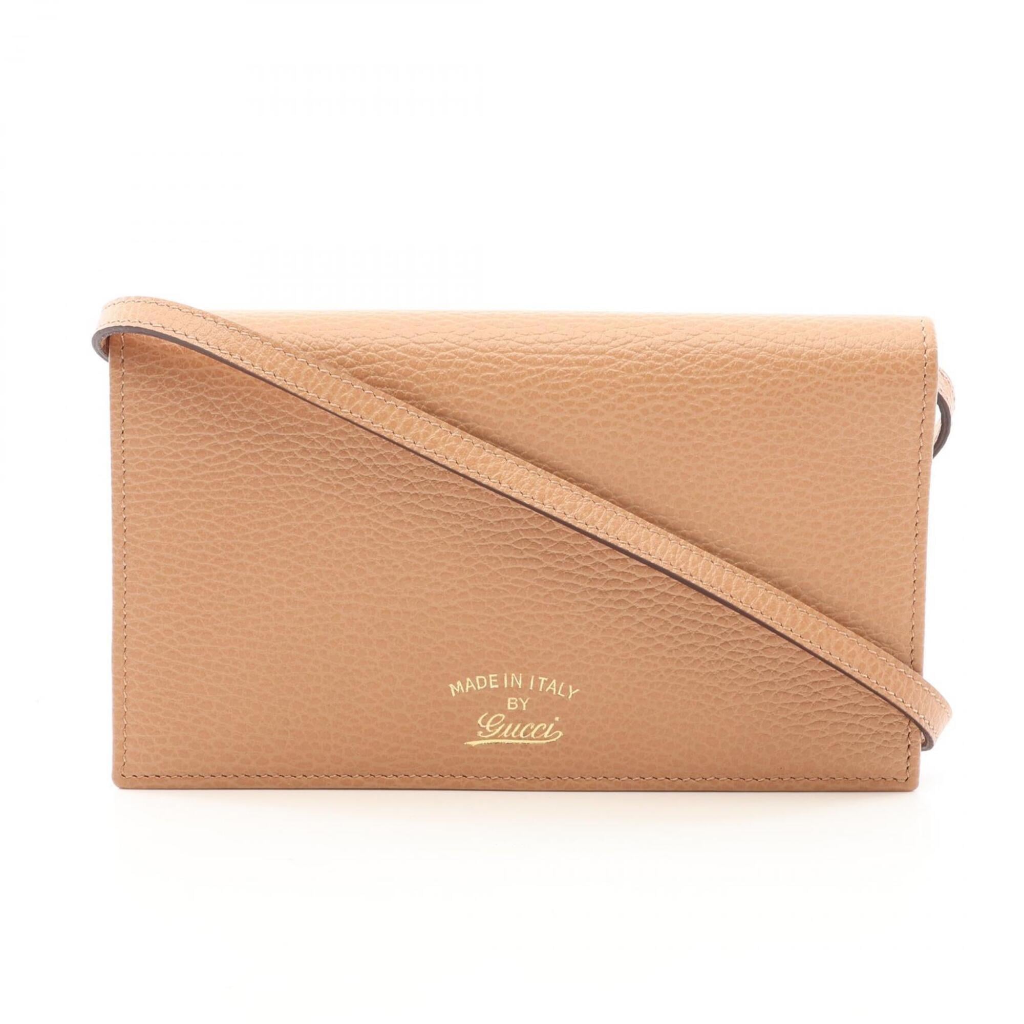 Gucci Pink Leather Shoulder Bag (Pre-Owned)