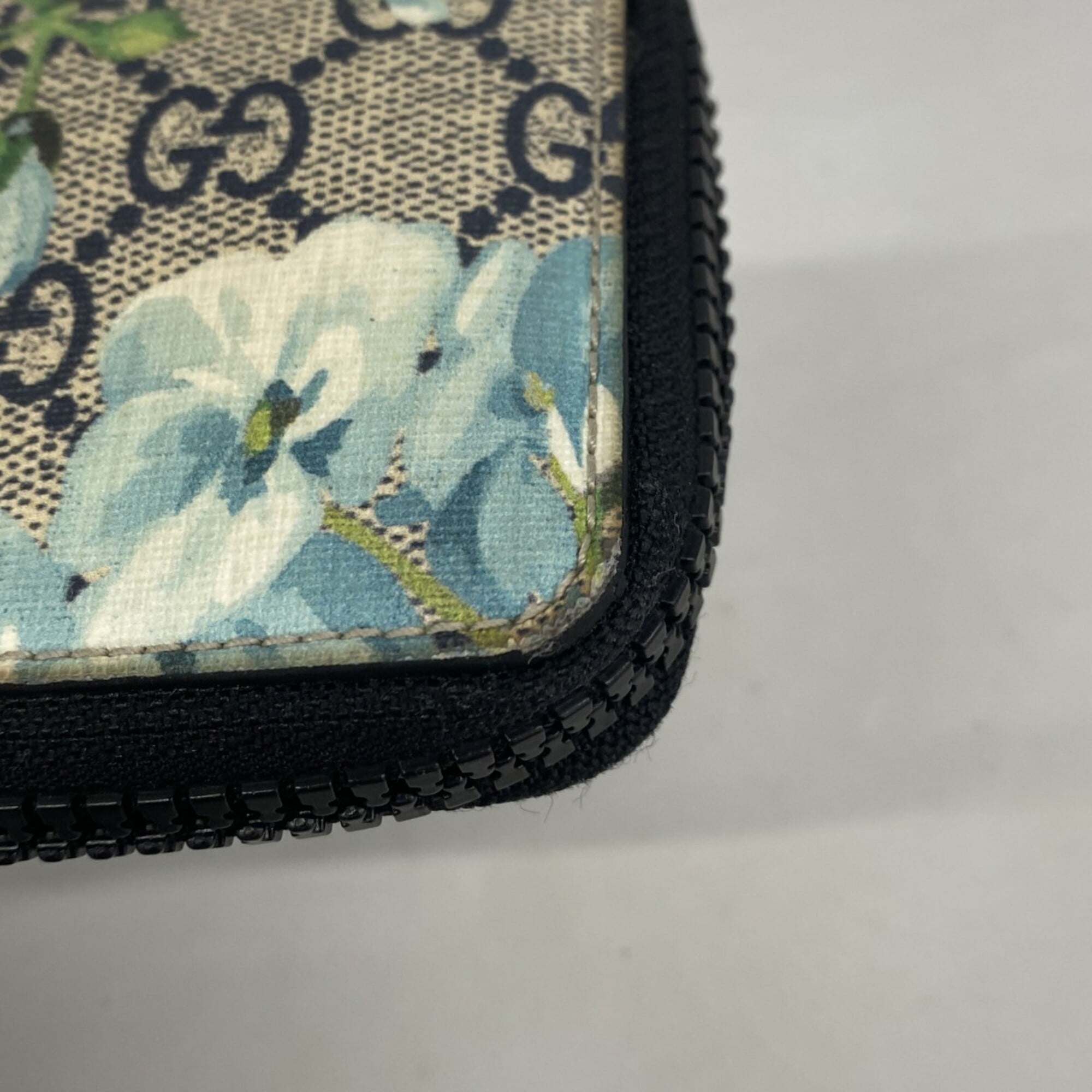 Gucci Blue Navy Pvc Coin Purse/Coin Case (Pre-Owned)
