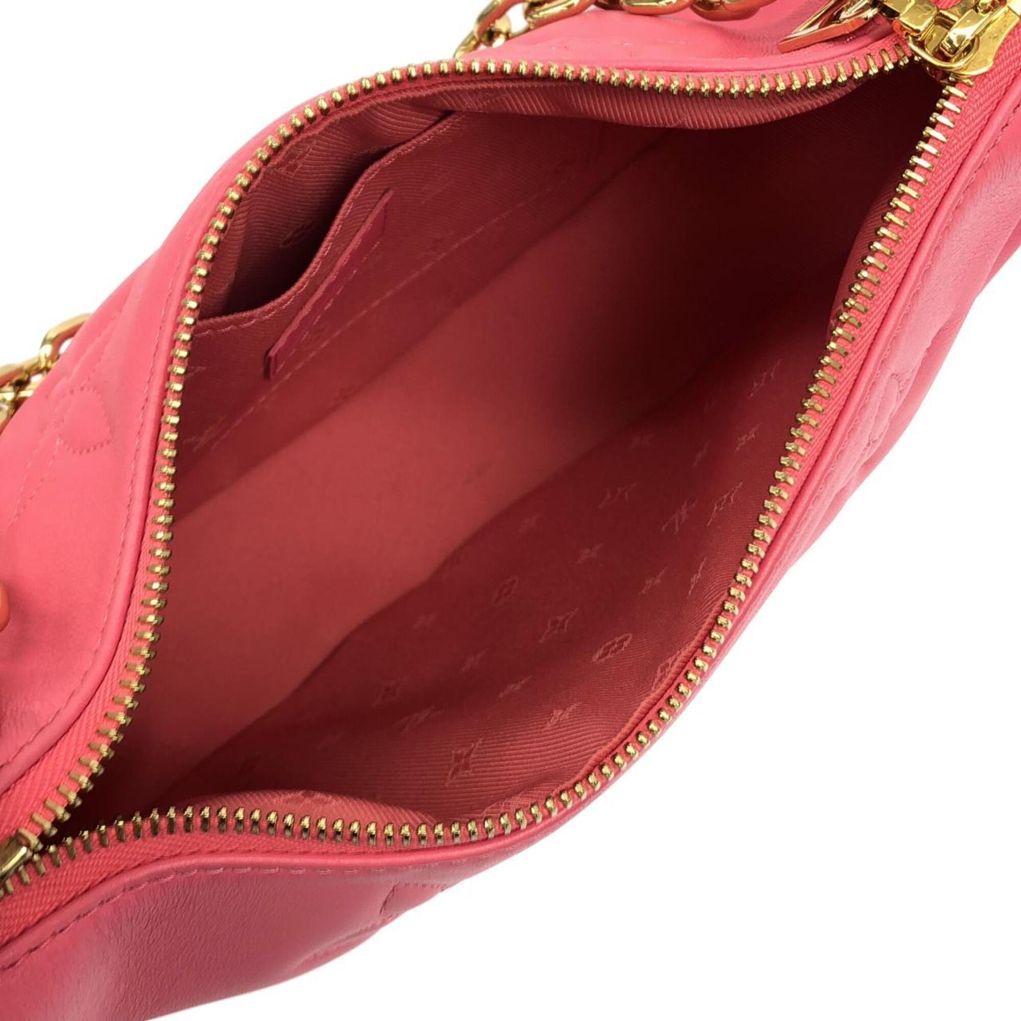 Louis Vuitton Pink Leather Shoulder Bag (Pre-Owned)