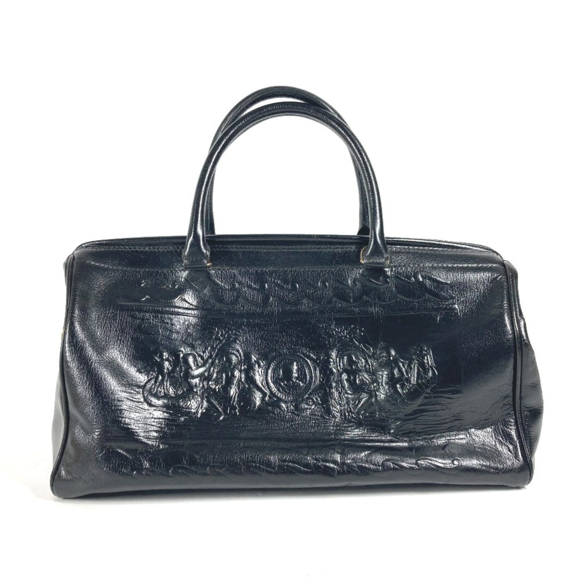 Fendi Black Leather Handbag Shoulder Bag (Pre-Owned)