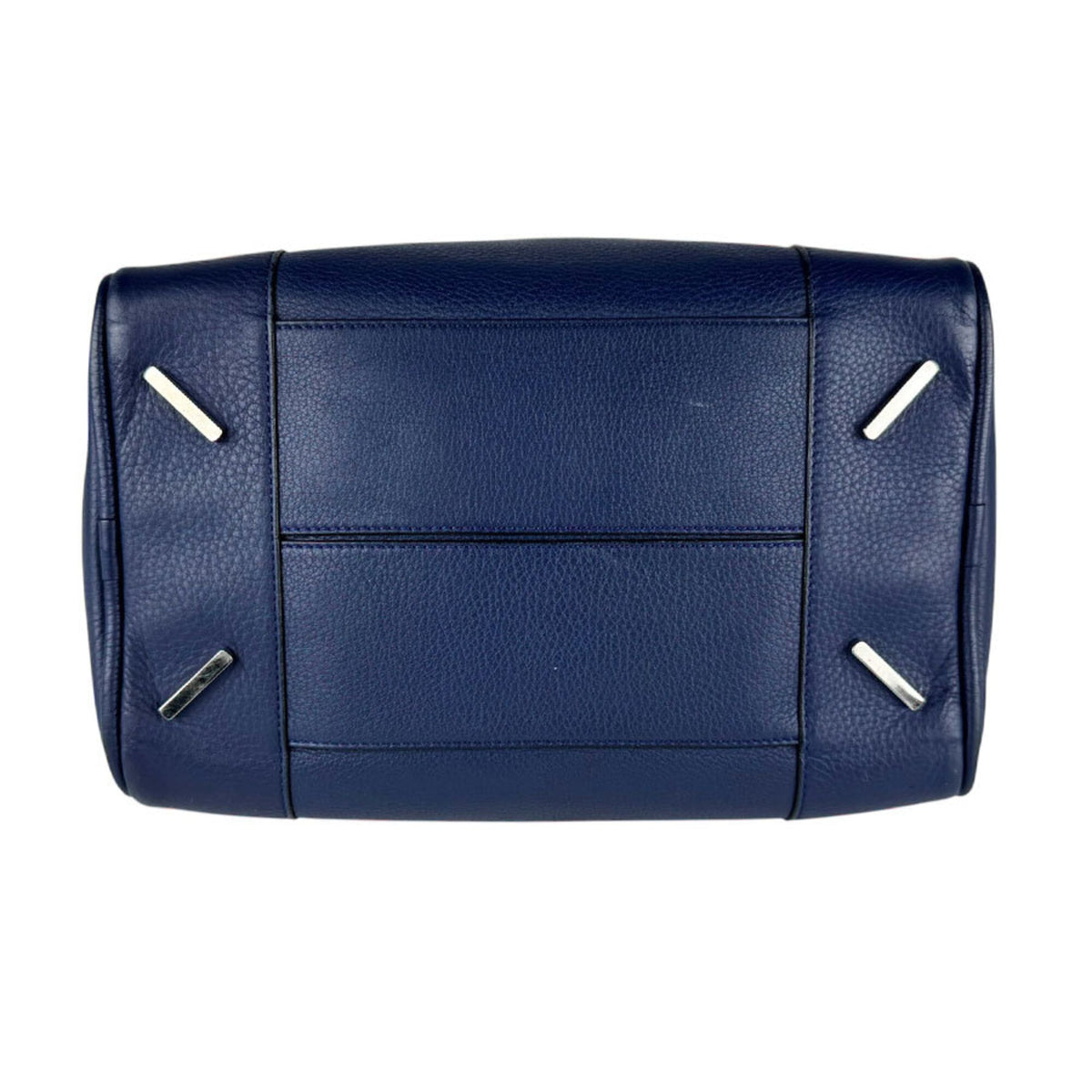 Loewe Navy Leather Handbag Shoulder Bag (Pre-Owned)