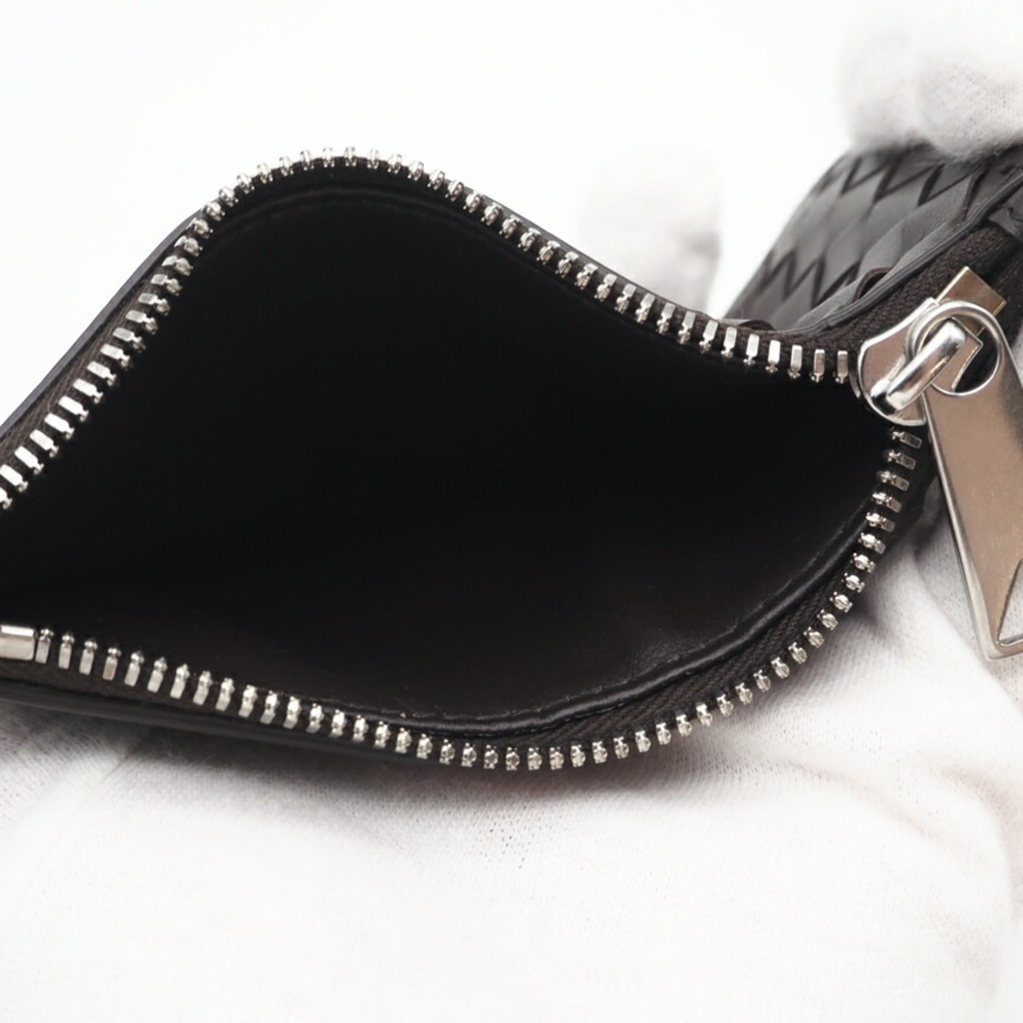 Bottega Veneta Brown Leather Coin Purse/Coin Case (Pre-Owned)