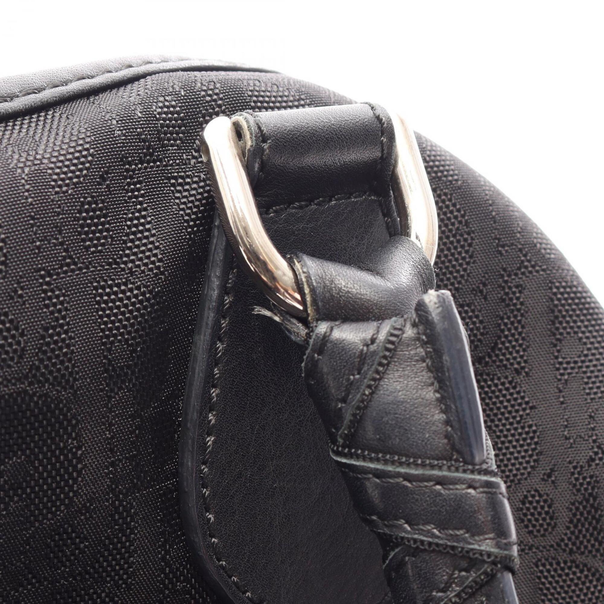 Christian Dior Black Nylon Leather Handbag Tote Bag (Pre-Owned)