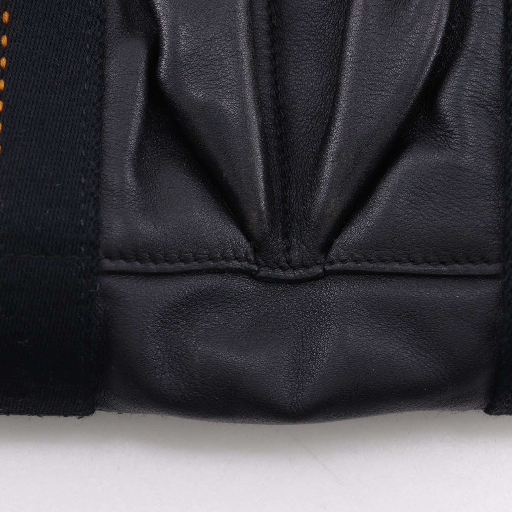 Hermes Black Veau Derma Handbag (Pre-Owned)