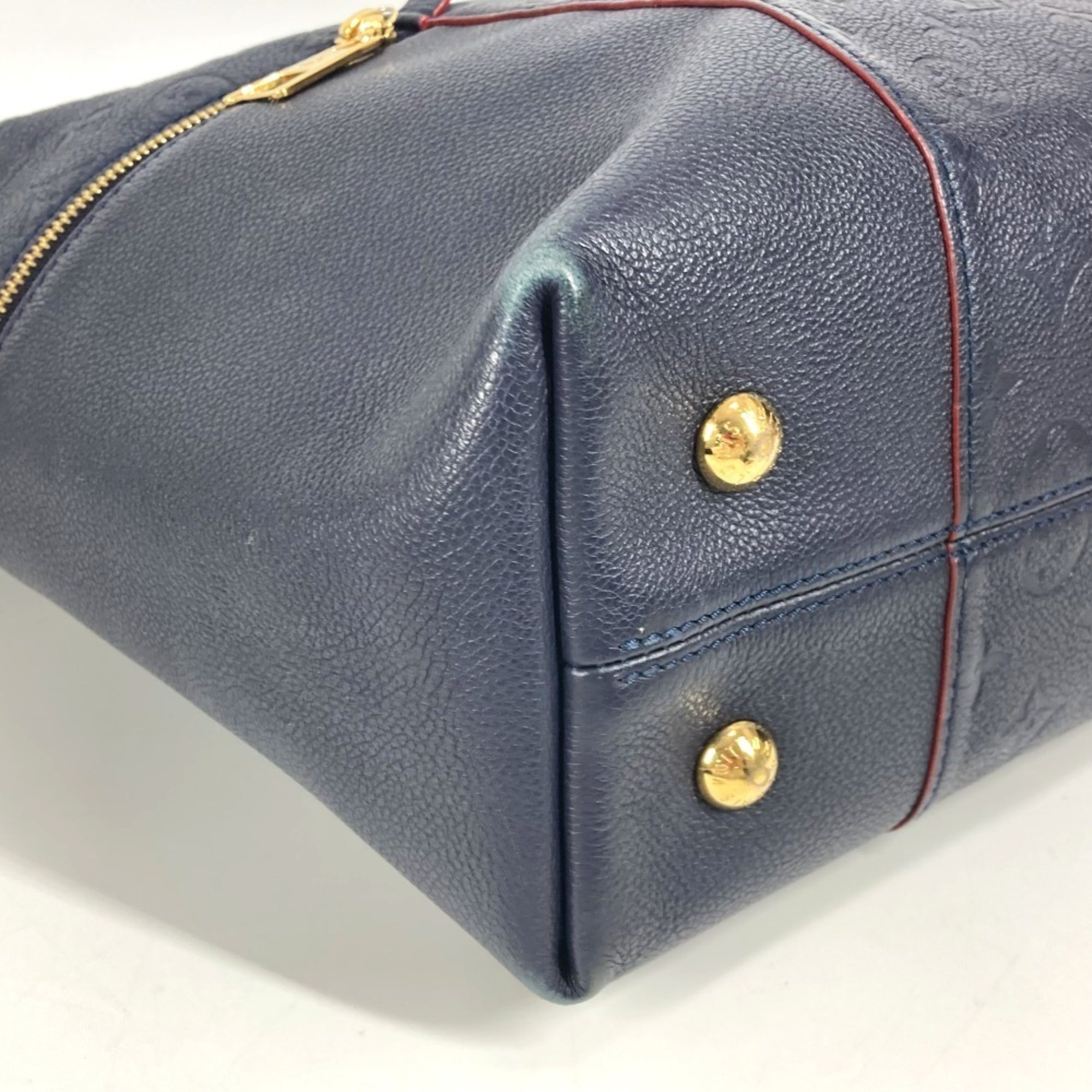 Louis Vuitton Marine Rouge Navy Monogram Empreinte Leather Shoulder Bag Tote Bag (Pre-Owned)